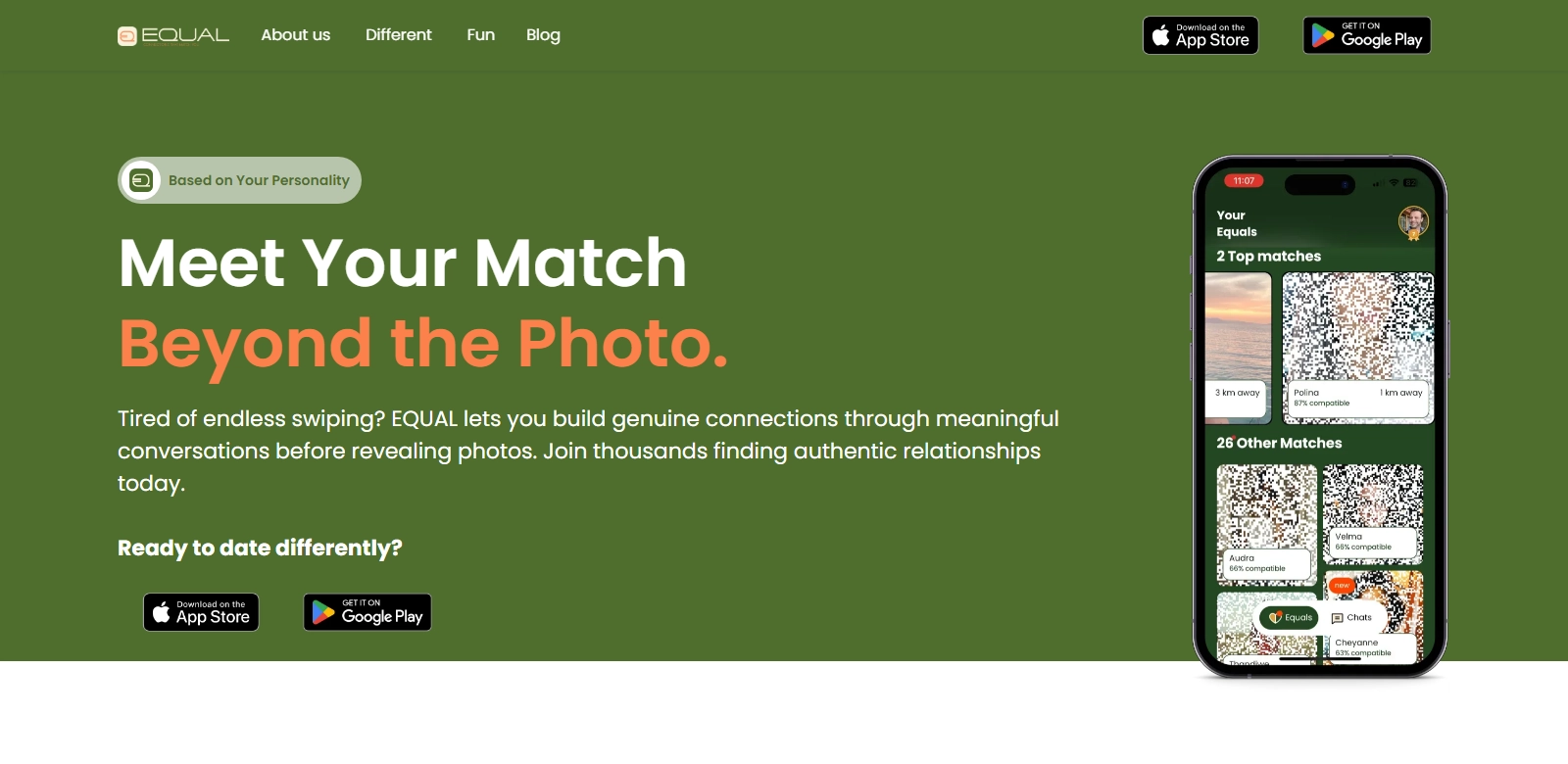 EQUAL Dating App screenshort