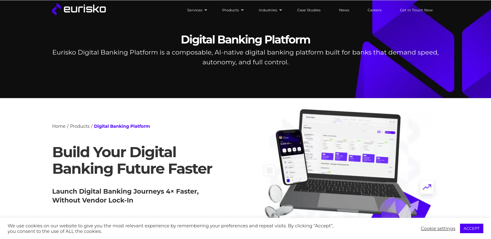 Eurisko Digital Banking Platform screenshot