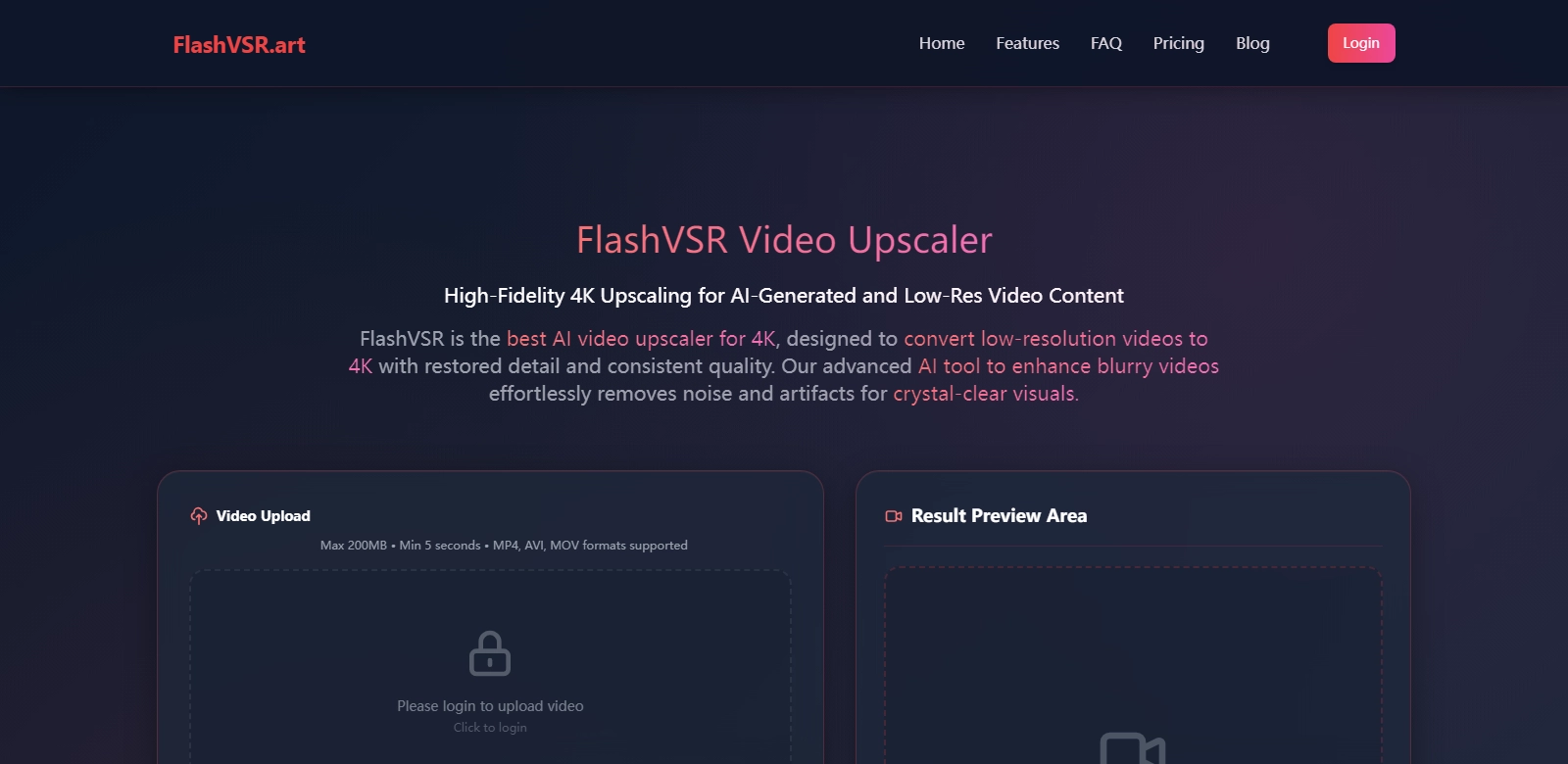 FlashVSR Videp Upscaler screenshot