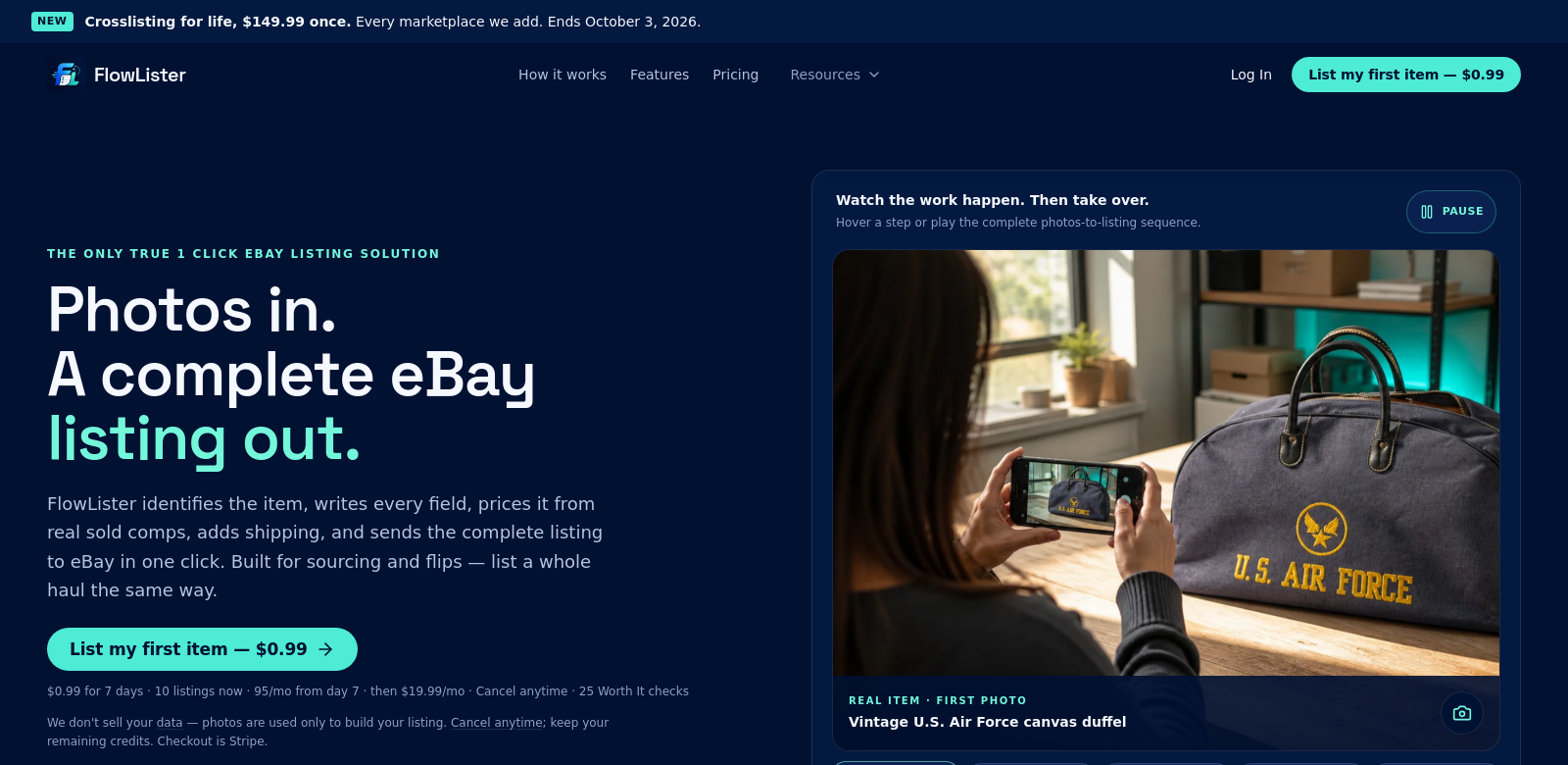 FlowLister screenshot