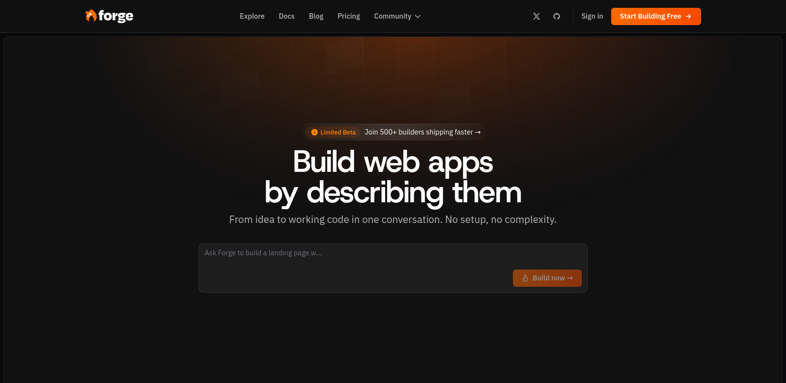Forge screenshot