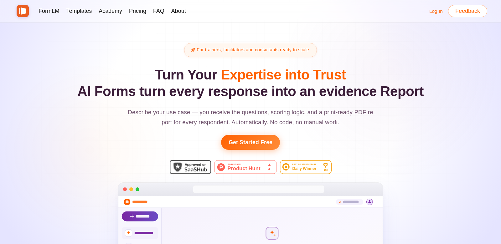 FormLM screenshot