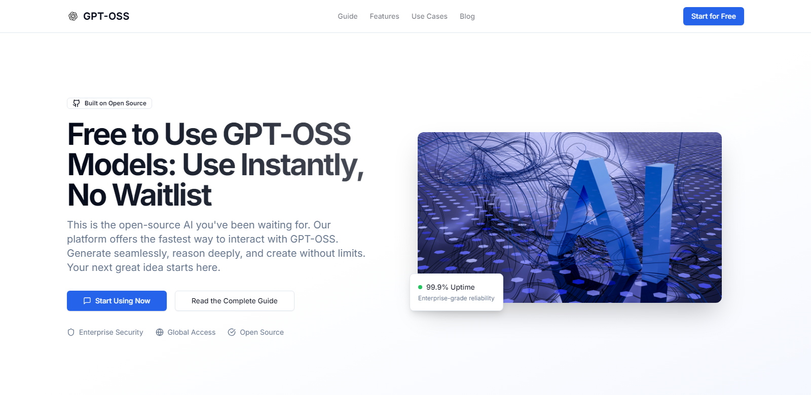 Free to Use GPT-OSS Models: Use Instantly, No Waitlist screenshot