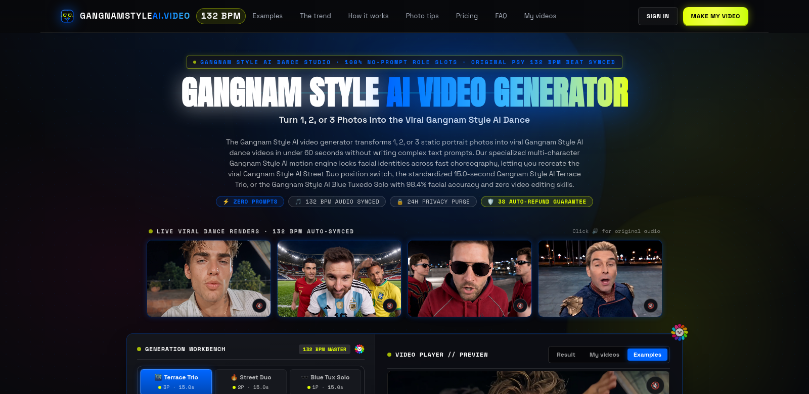 Gangnam Style AI Video Generator screenshot