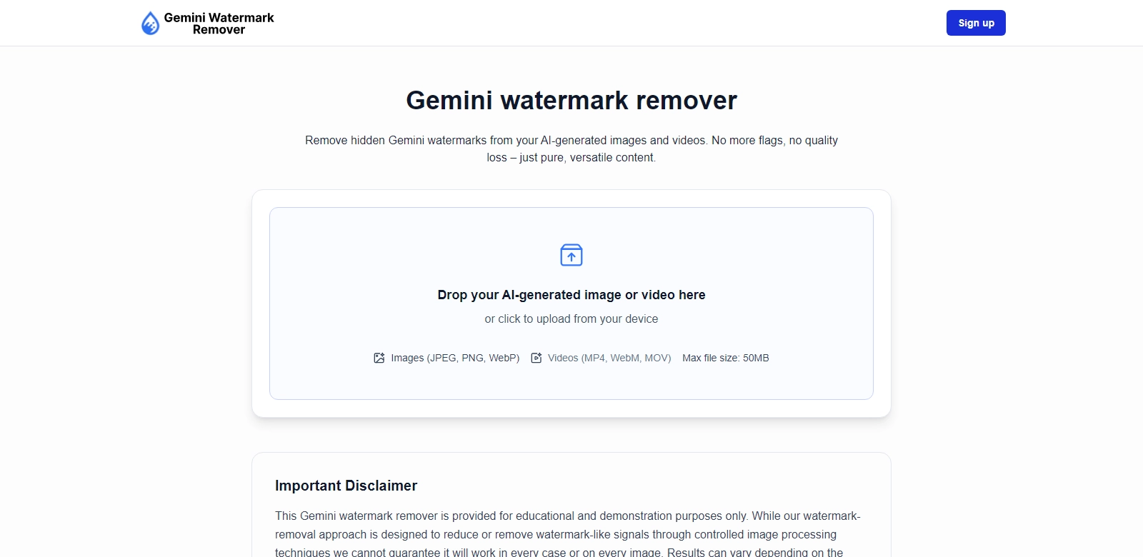 Gemini Watermark Remover screenshot