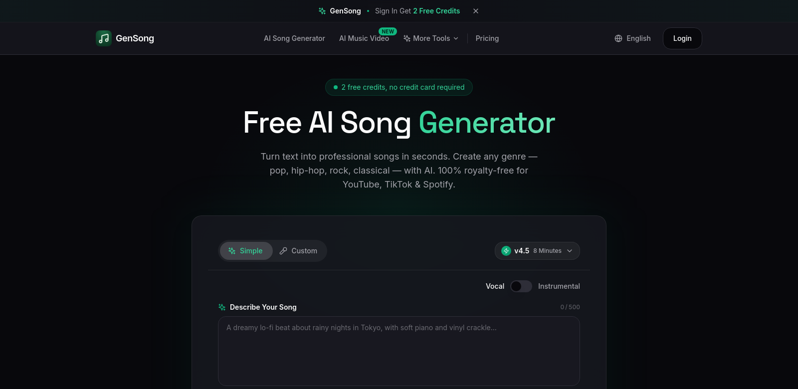 Gen Song AI screenshot