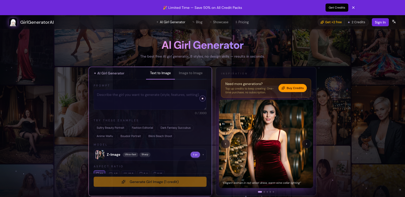 GirlGeneratorAI screenshot