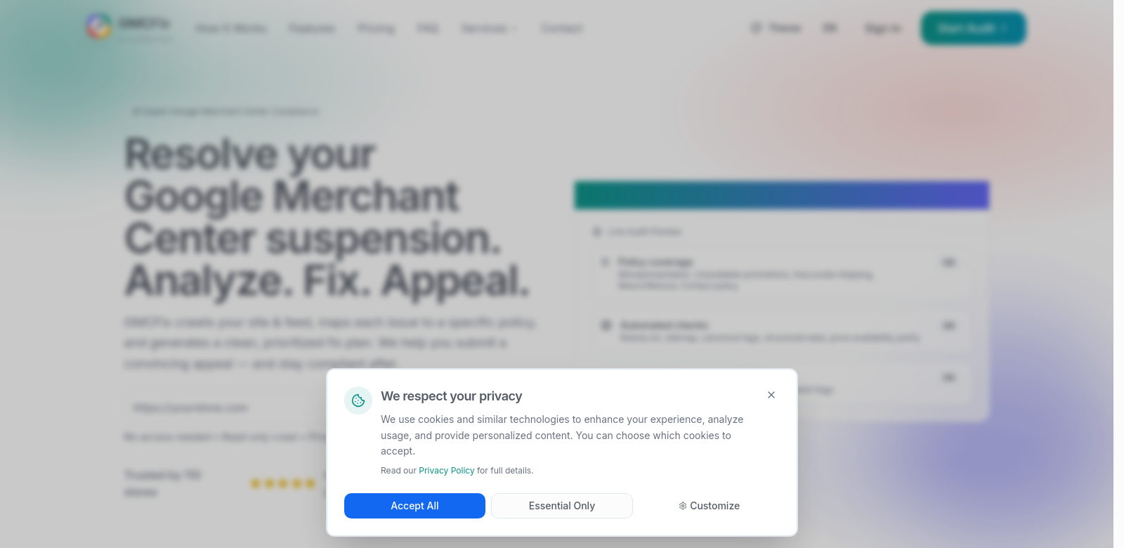 GMCFix.com screenshot