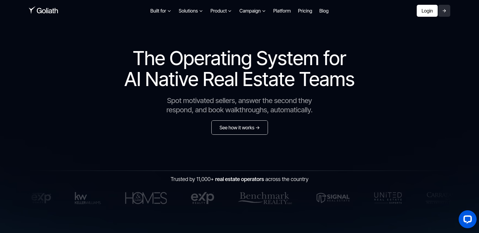 Goliath Data Real Estate CRM screenshot
