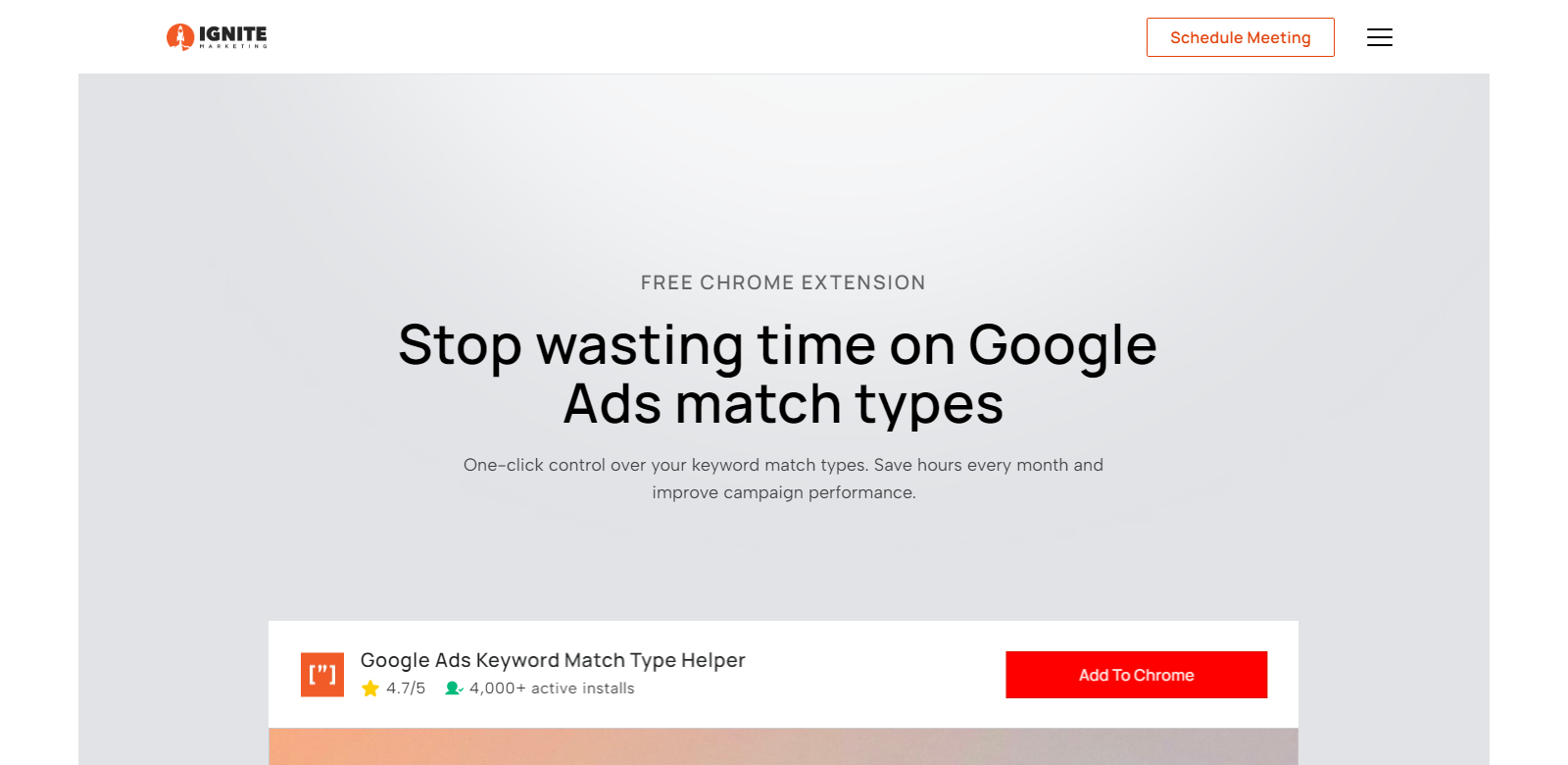 Google Ads Keyword Match Type Helper screenshot
