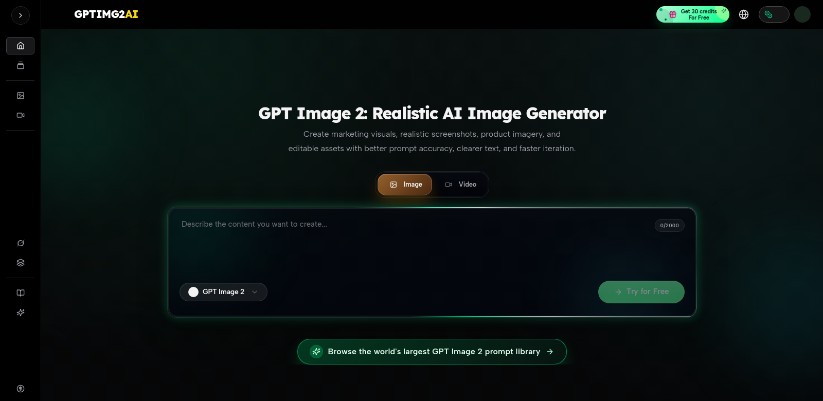 GPTIMG2 AI screenshot