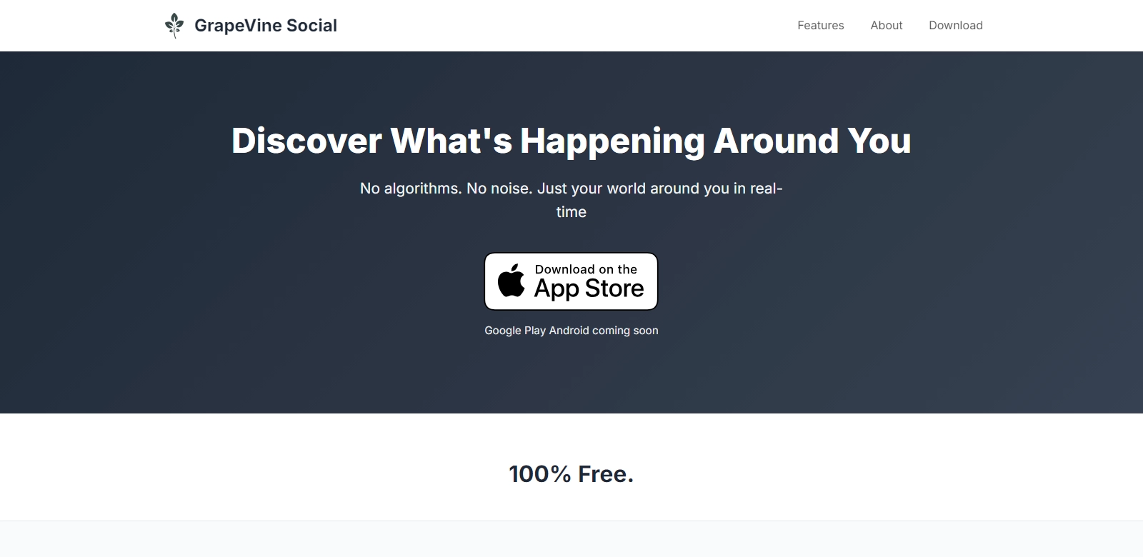 GrapeVine Social screenshort
