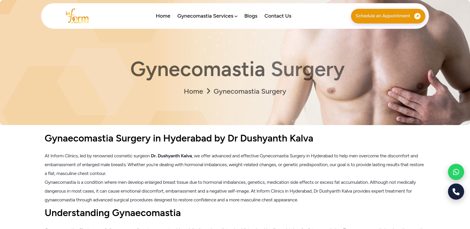 Gynaecomastia surgery Hyderabad screenshot