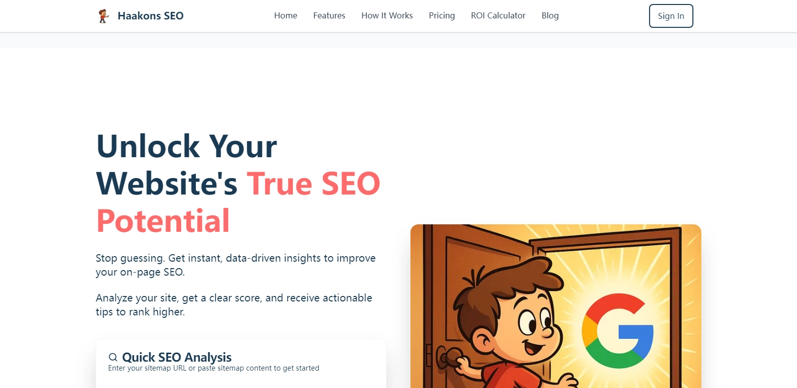 Haakon SEO screenshort