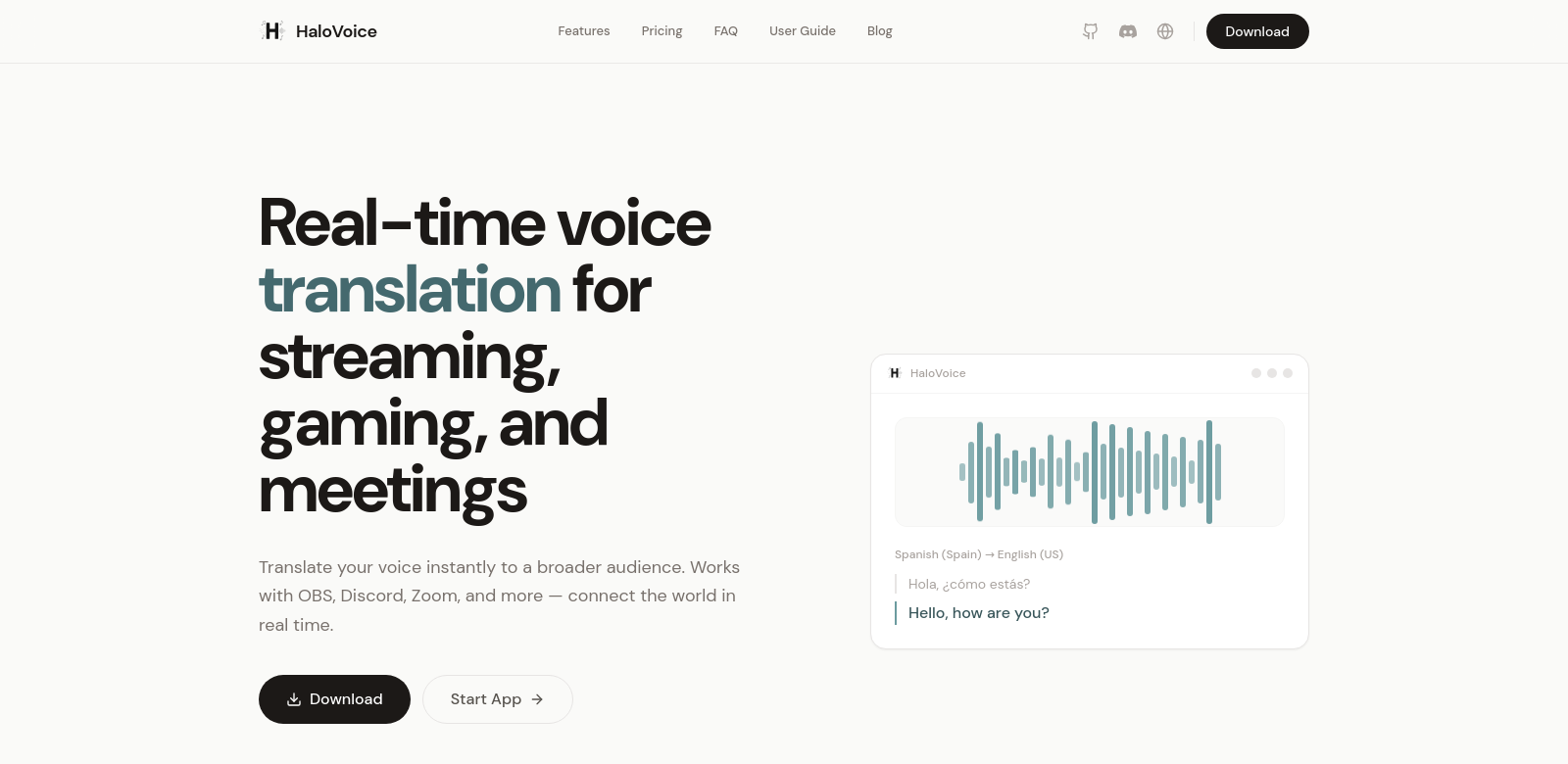 HaloVoice screenshot