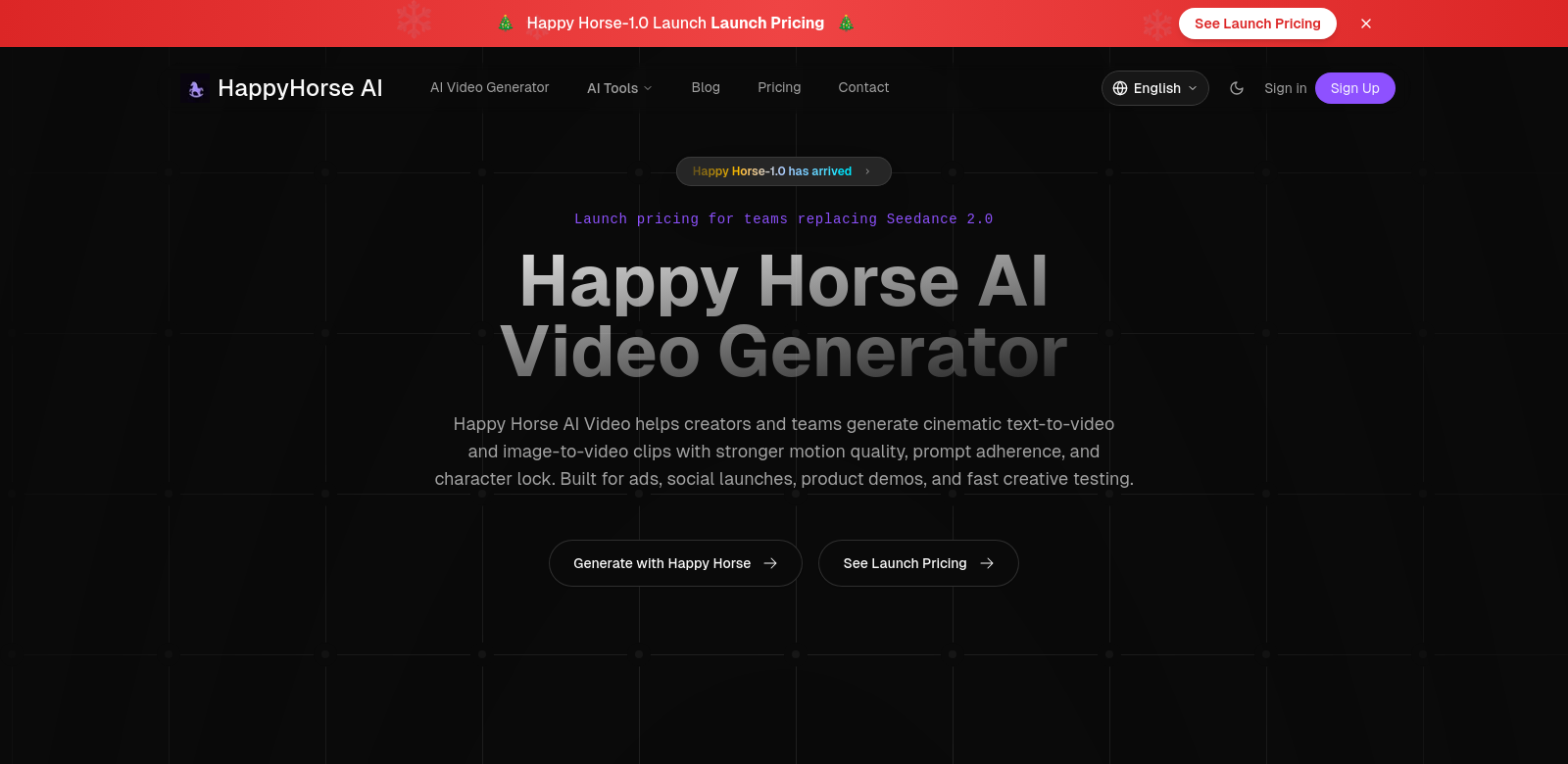 happy horse ai screenshot