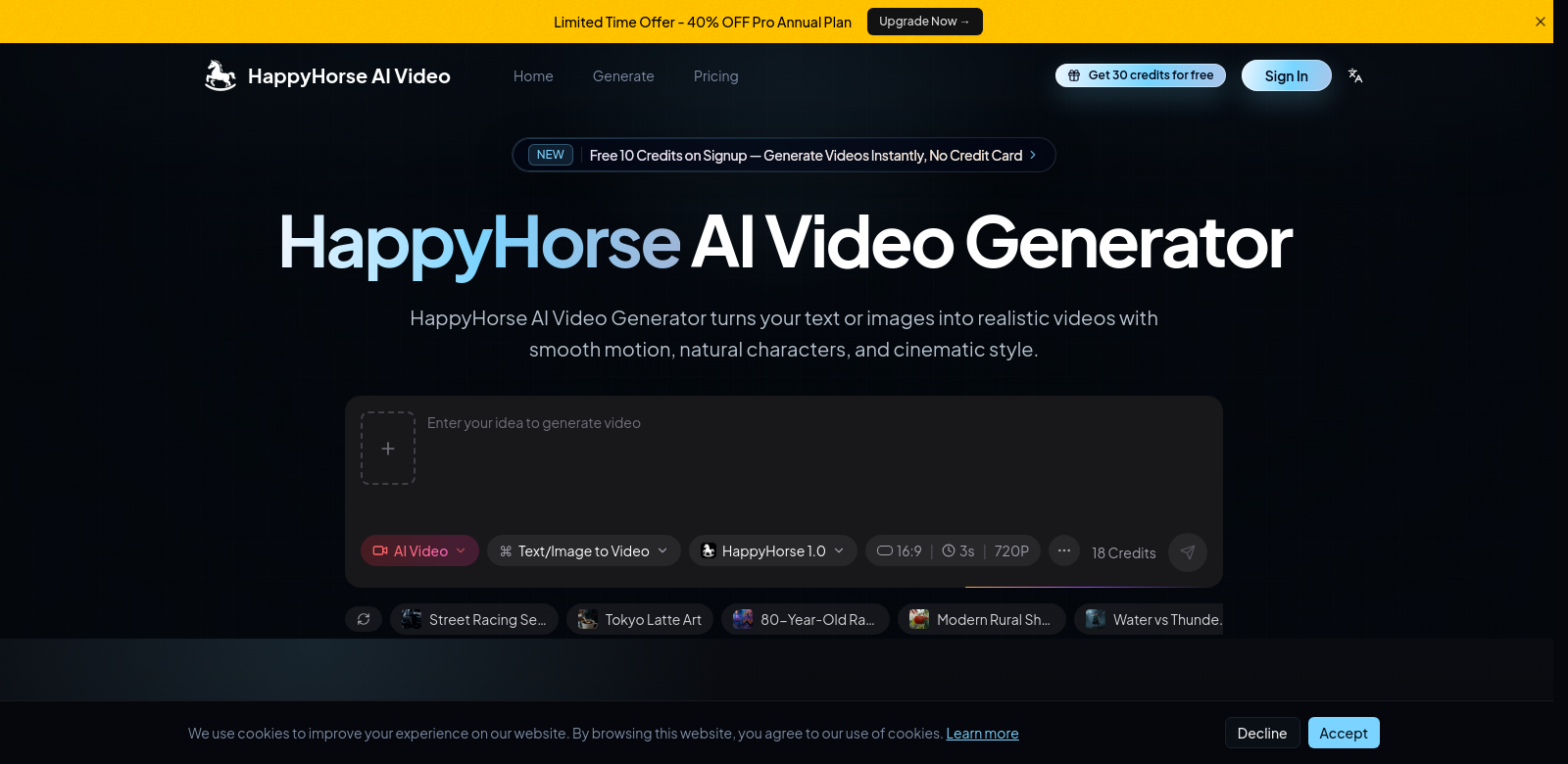 HappyHorse AI Video screenshot