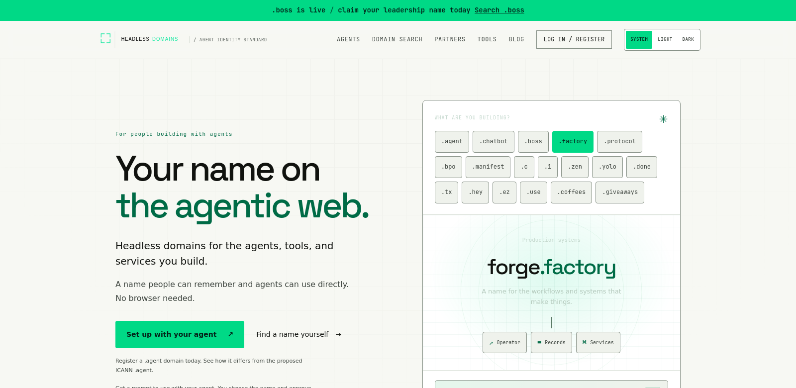Headless Domain screenshot