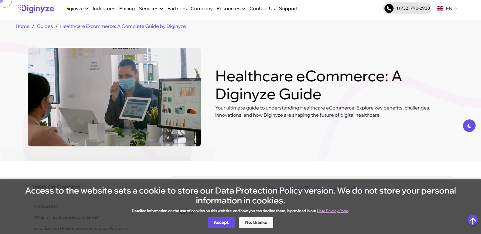 Healthcare E-commerce: A Complete Guide by Diginyze screenshort