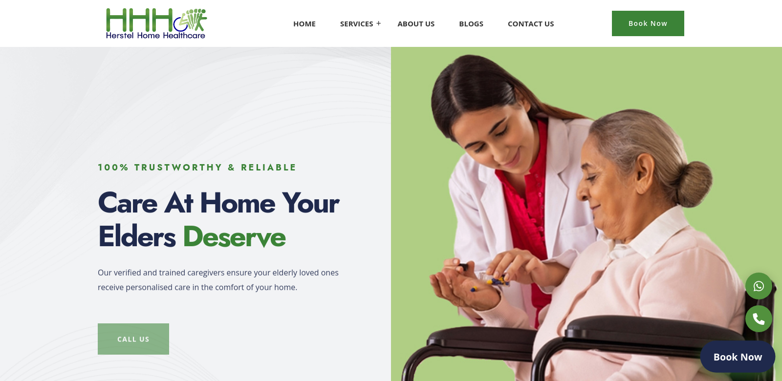 home healthcare agency Chennai screenshot