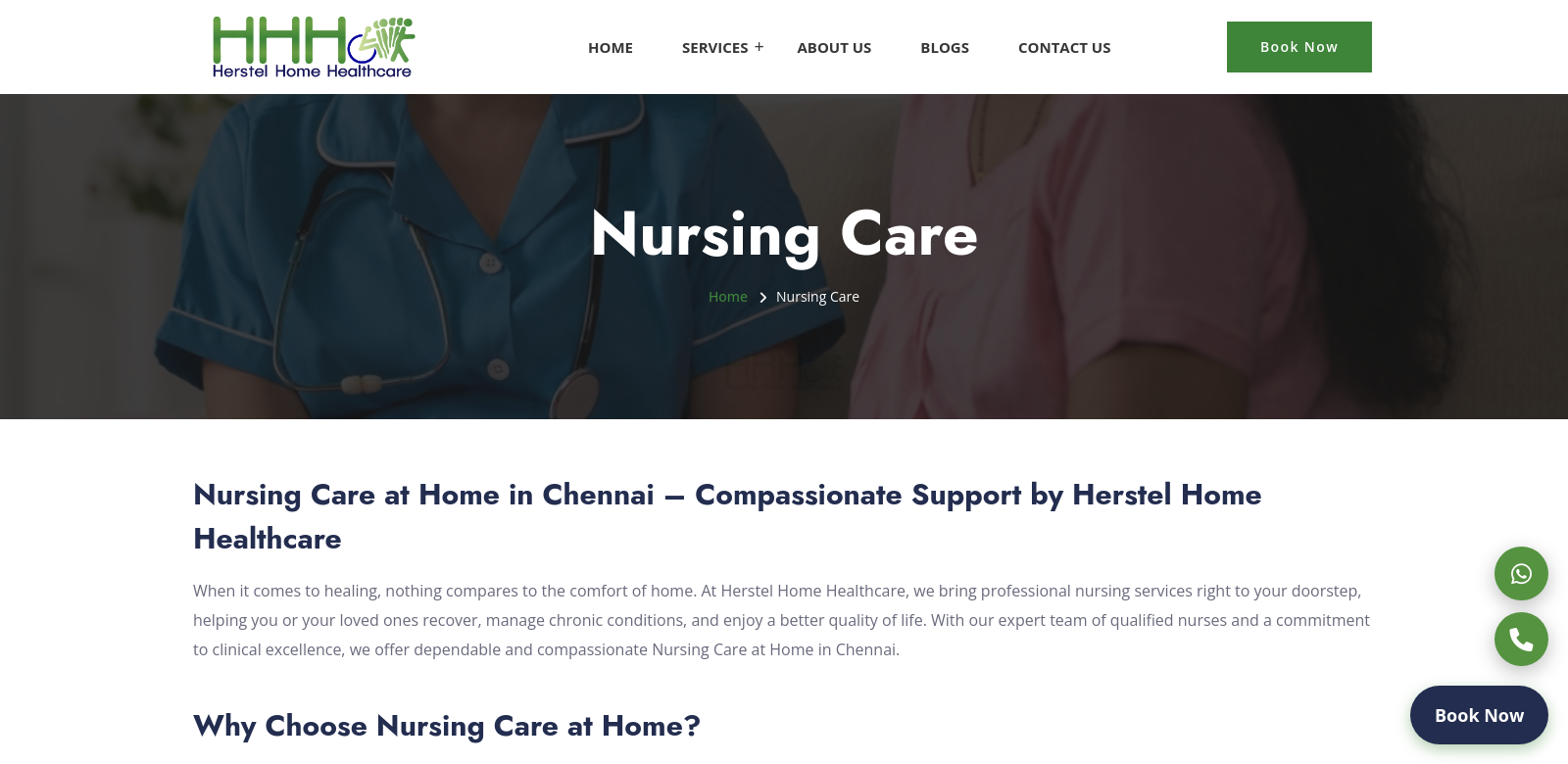 Home nurse post surgery Chennai screenshot