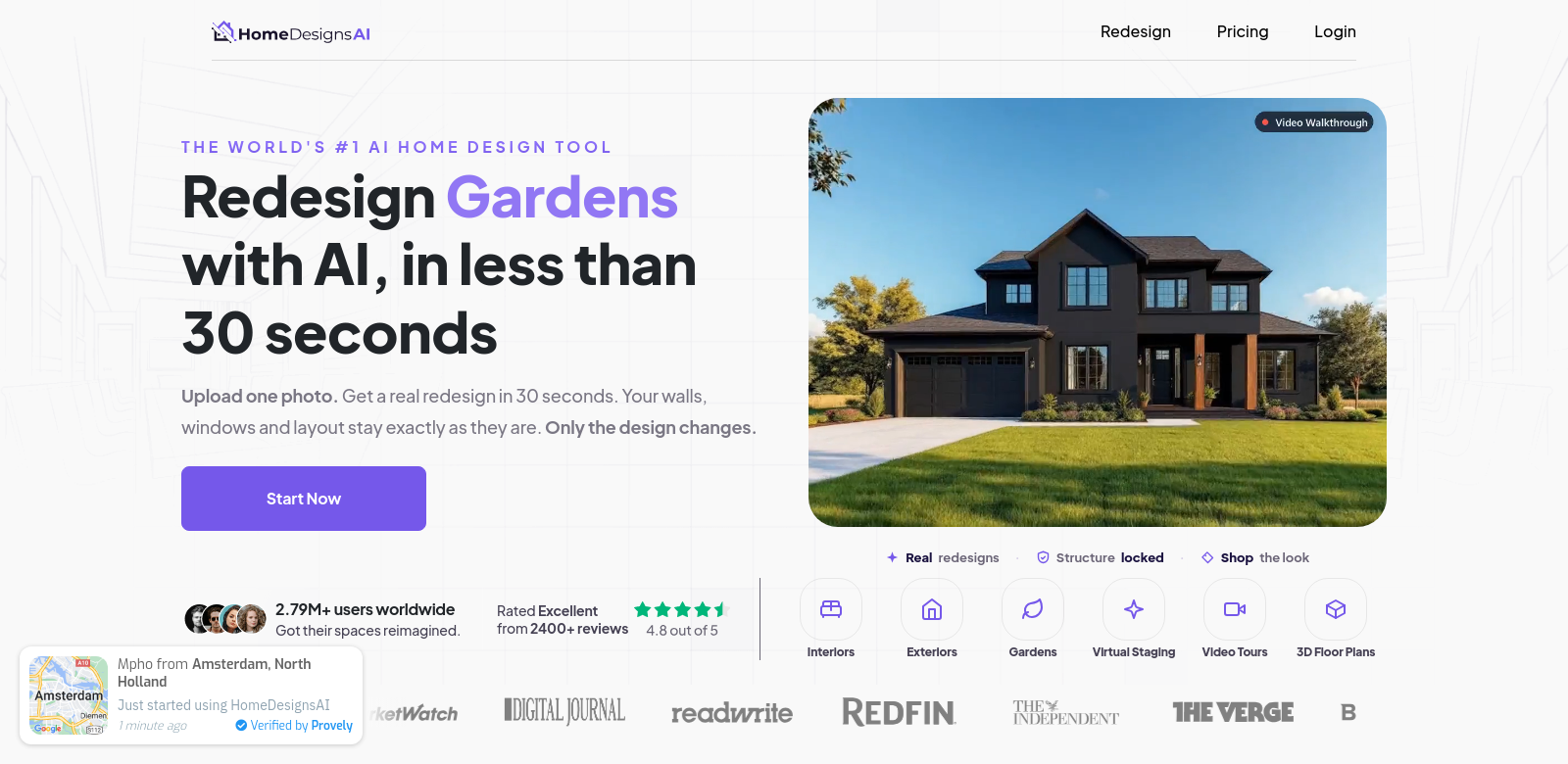 HomeDesignsAI screenshot