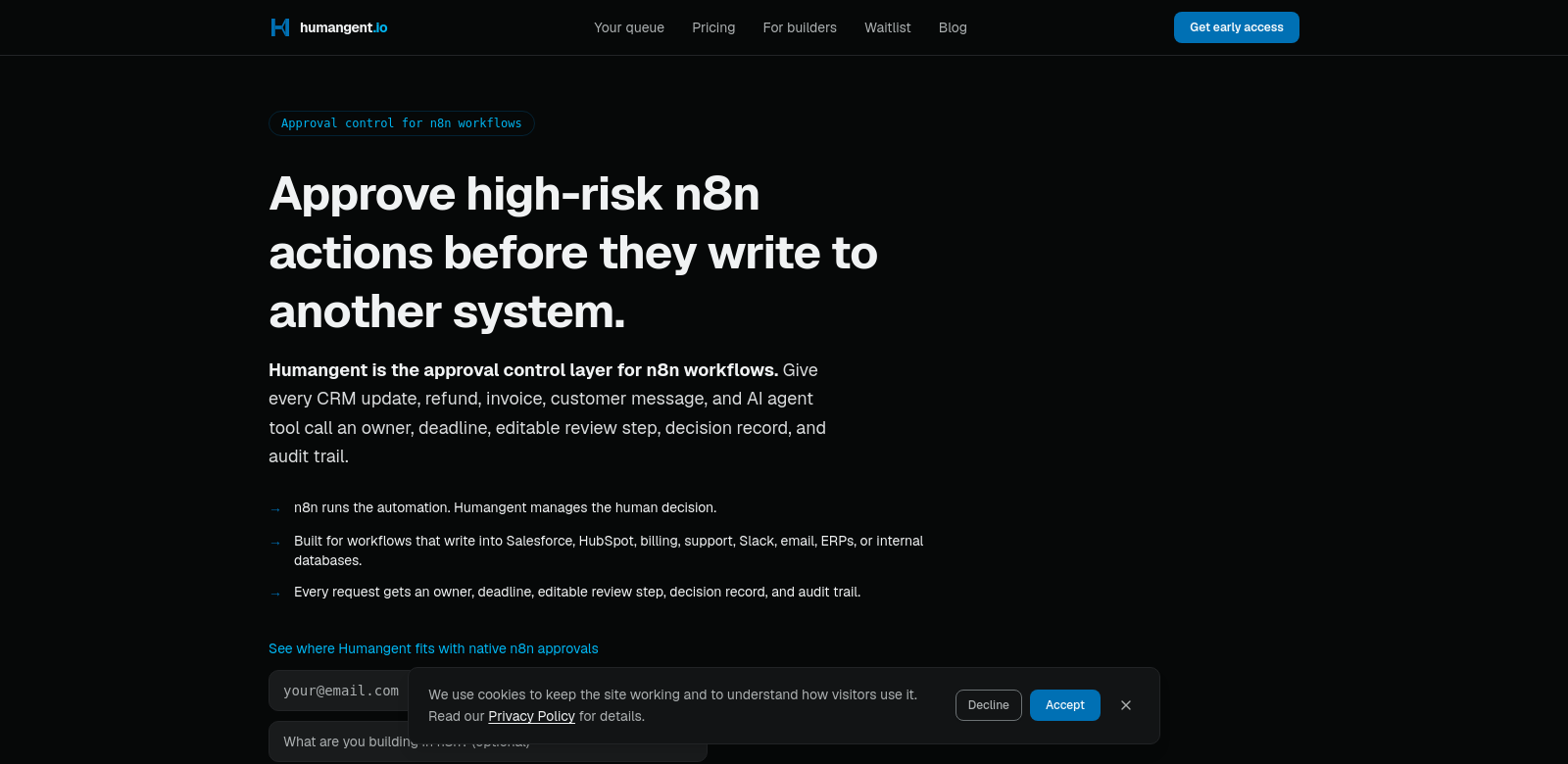 Humangent screenshot
