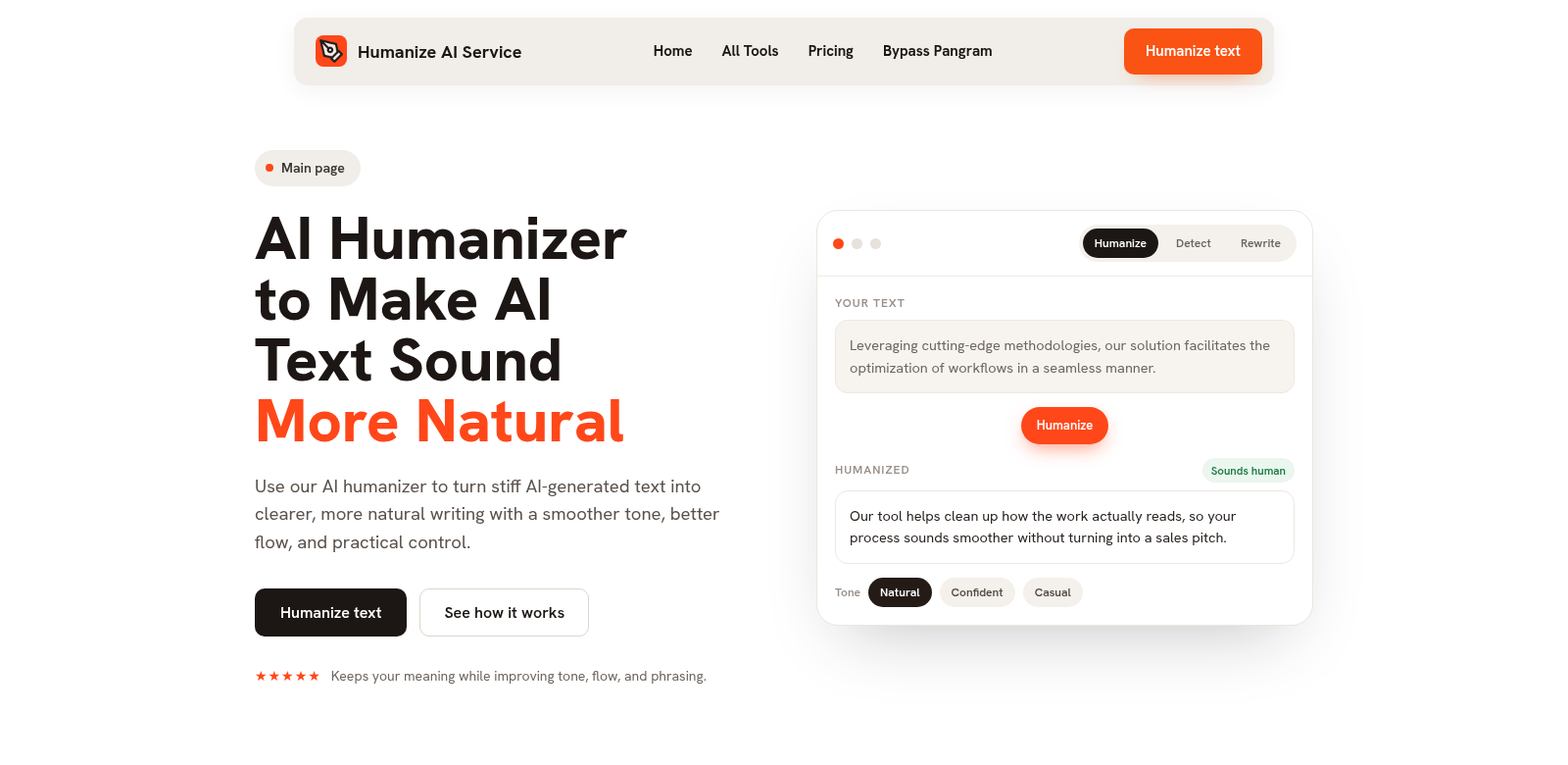 Humanize AI Service screenshot
