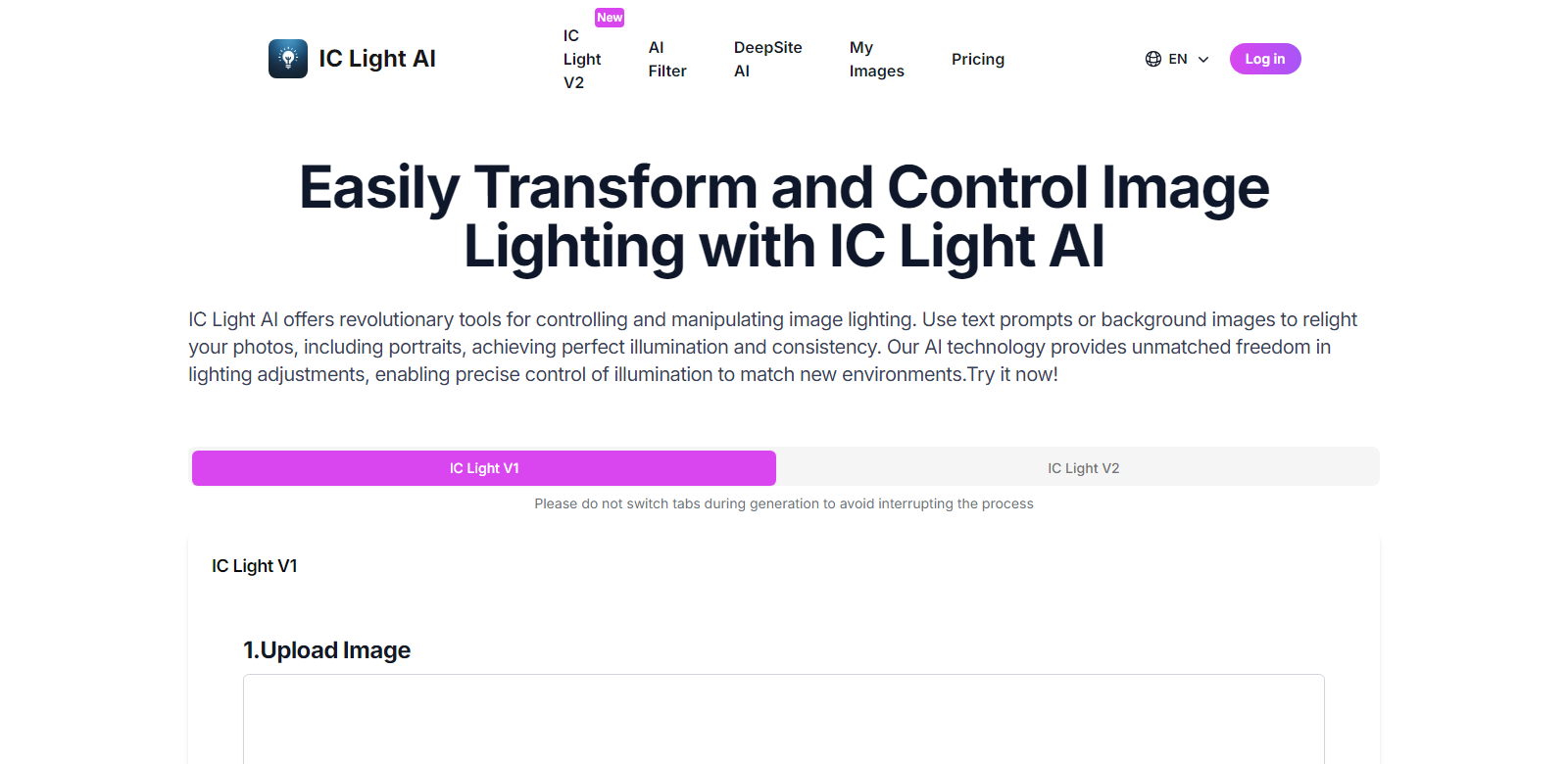 IC Light AI screenshot