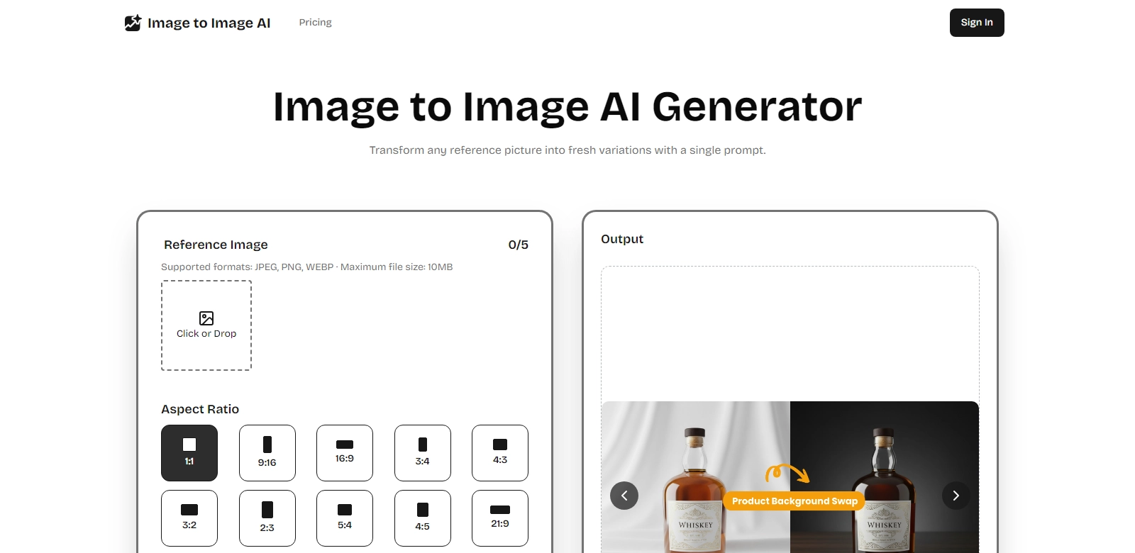 Image to Image AI screenshot