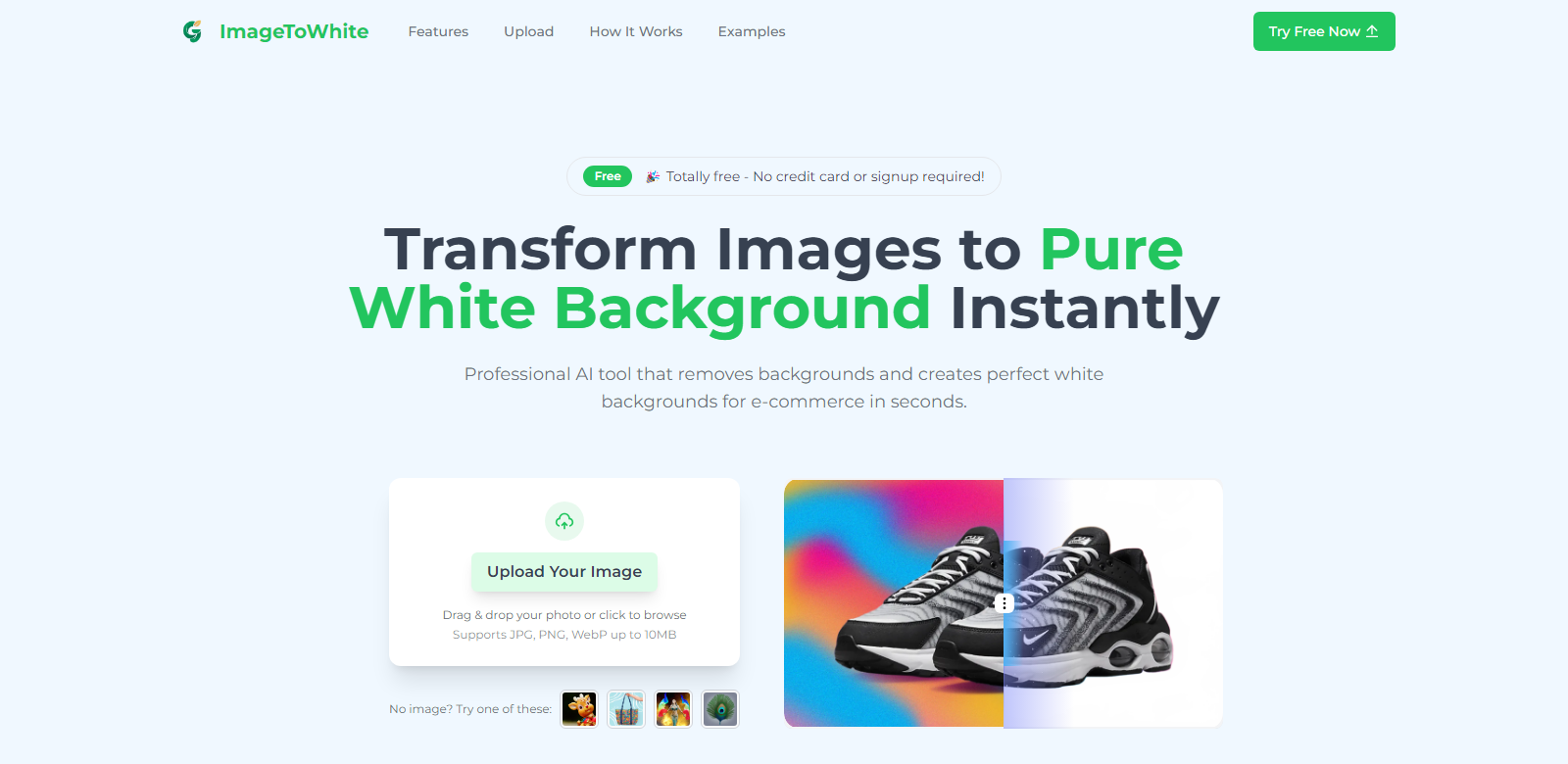 Images To White screenshot