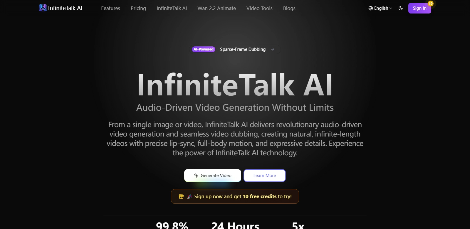 Infinite Talk AI screenshot