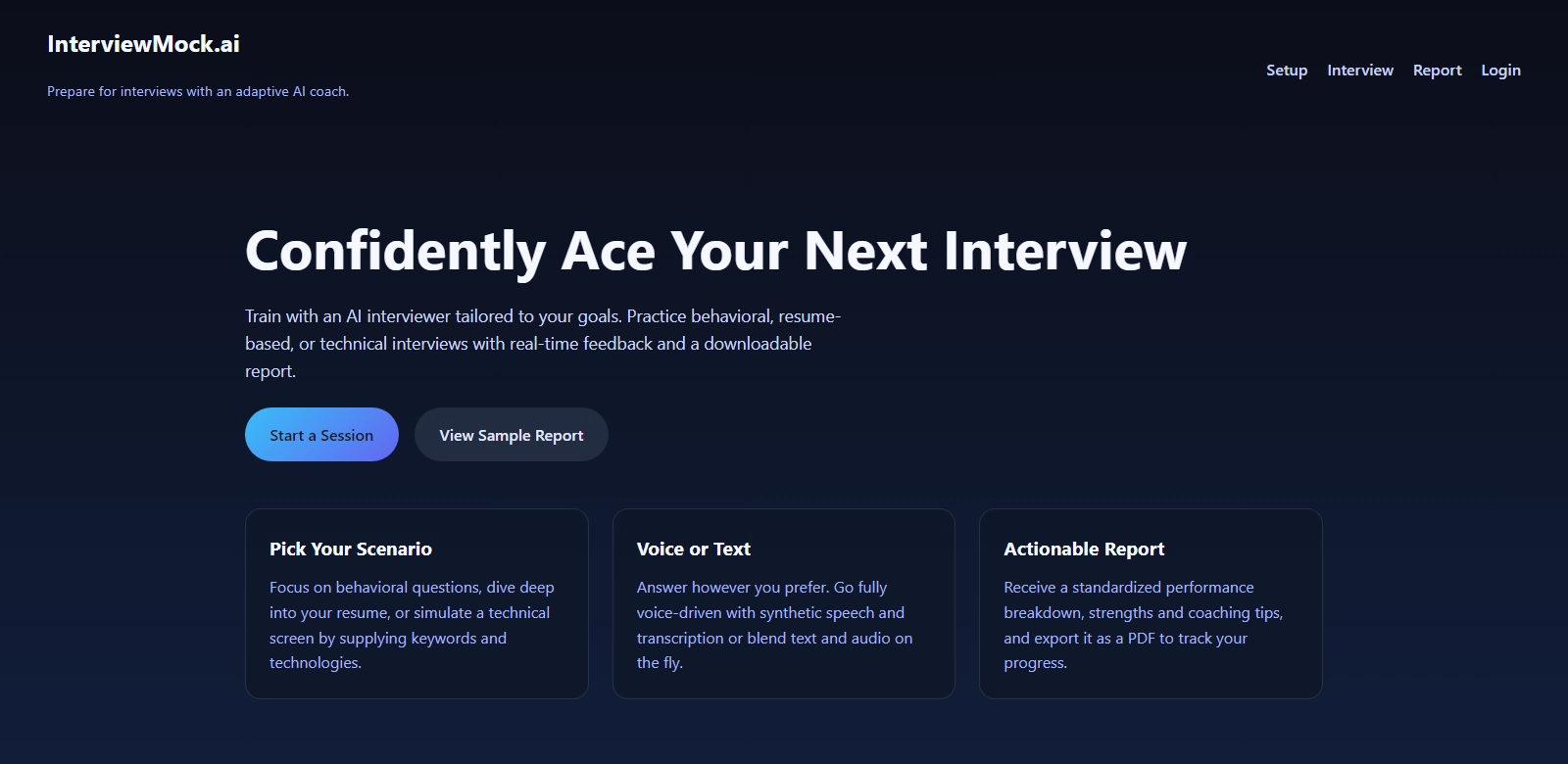 InterviewMock.ai screenshot