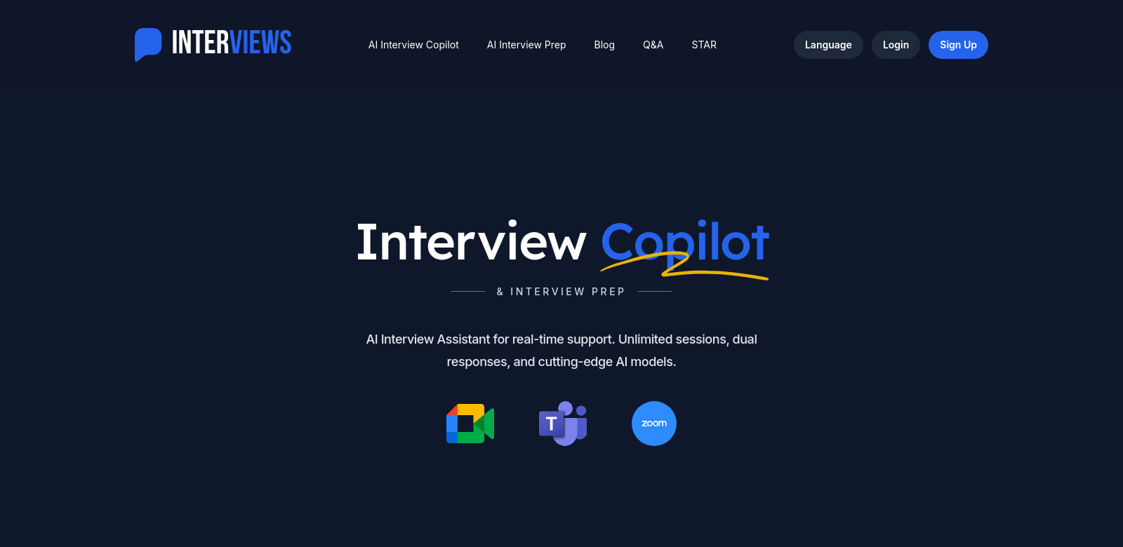 Interviews Chat screenshot