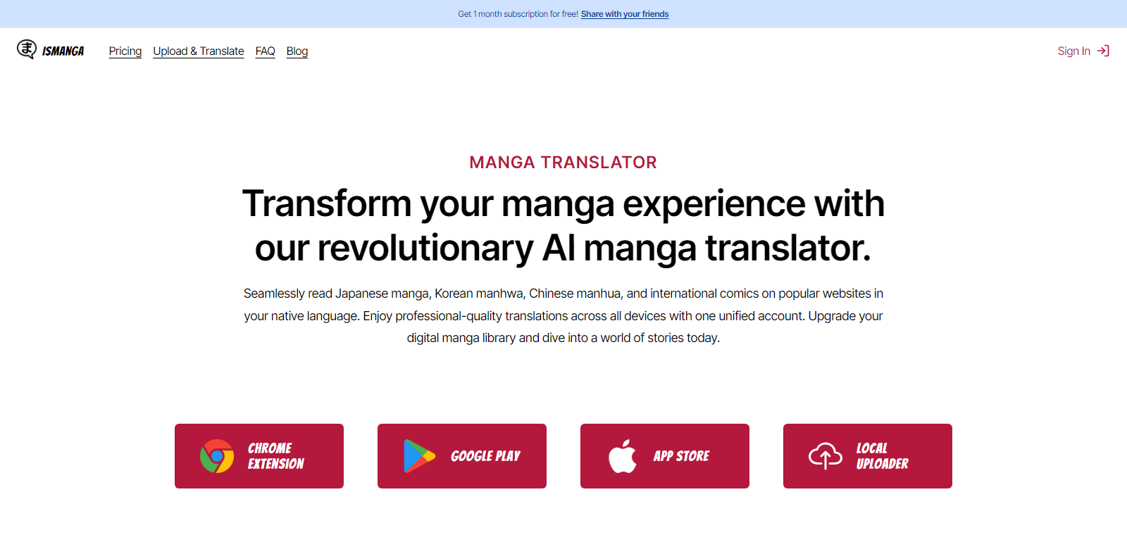 IsManga screenshot
