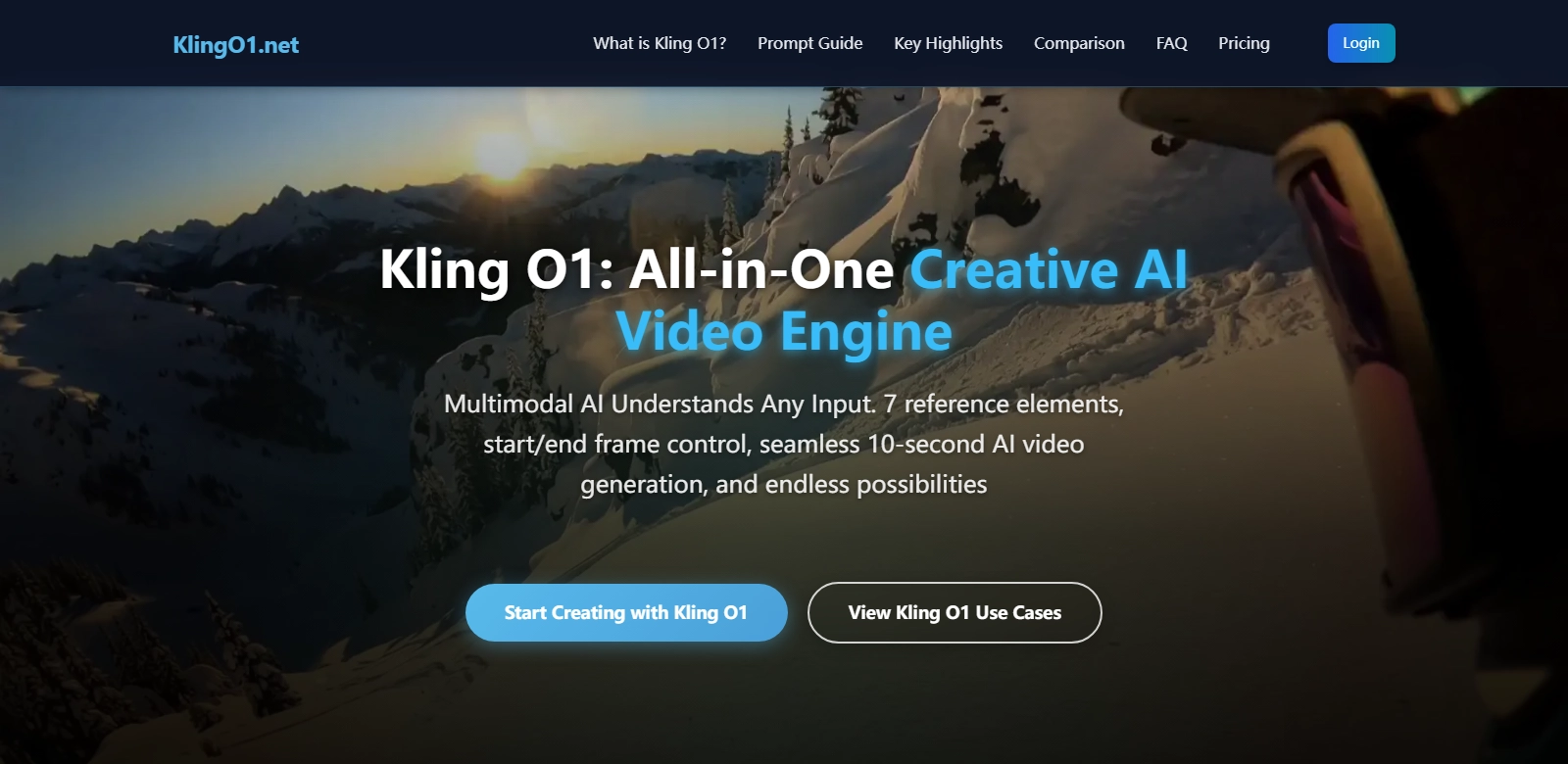 Kling O1 Video screenshort