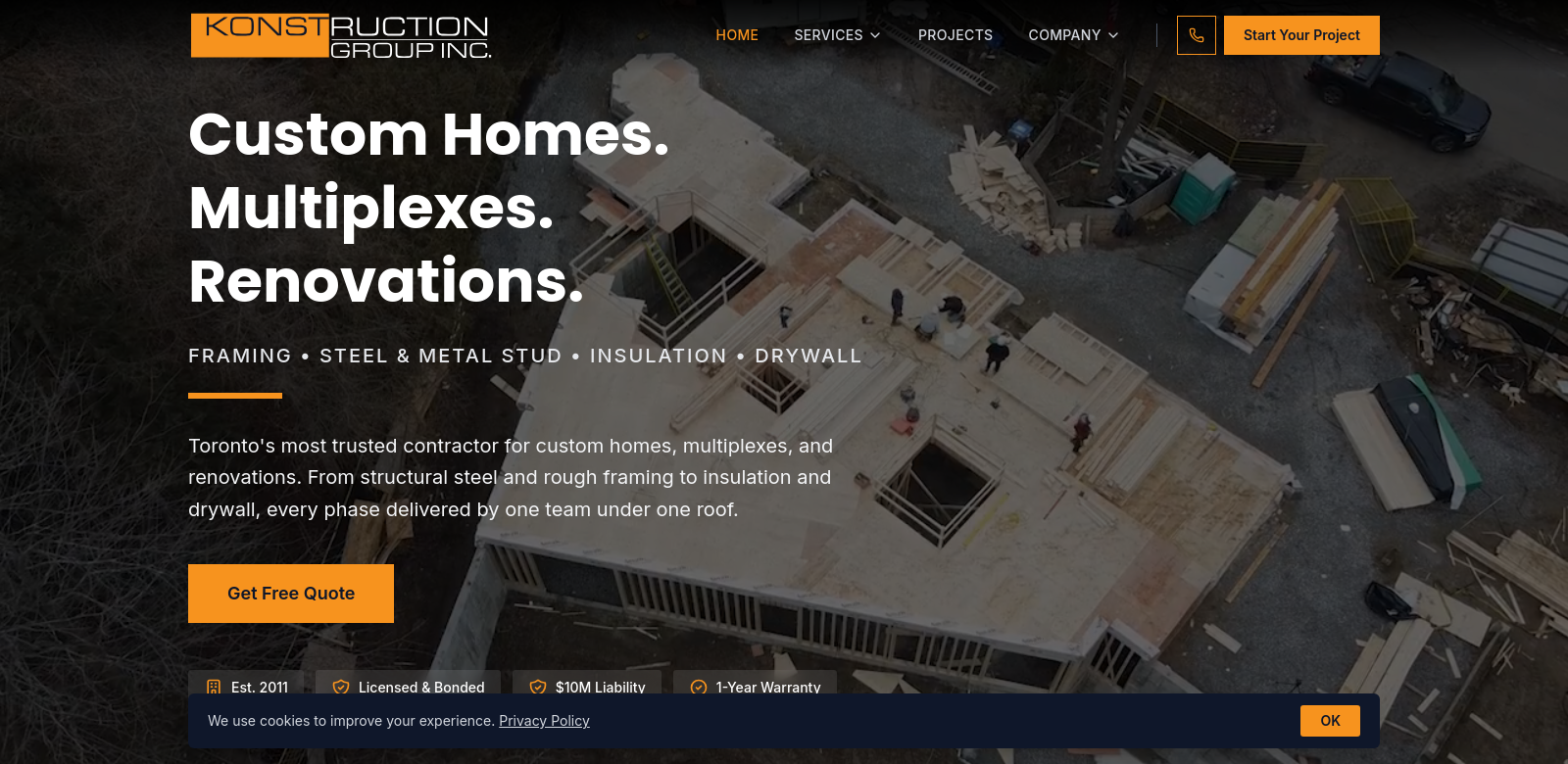Konstruction Group Inc. screenshot