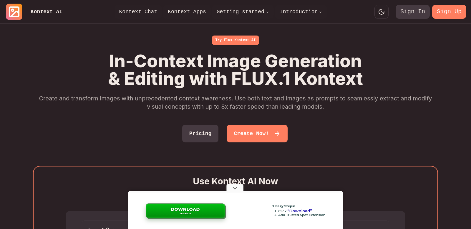 Kontext AI screenshot