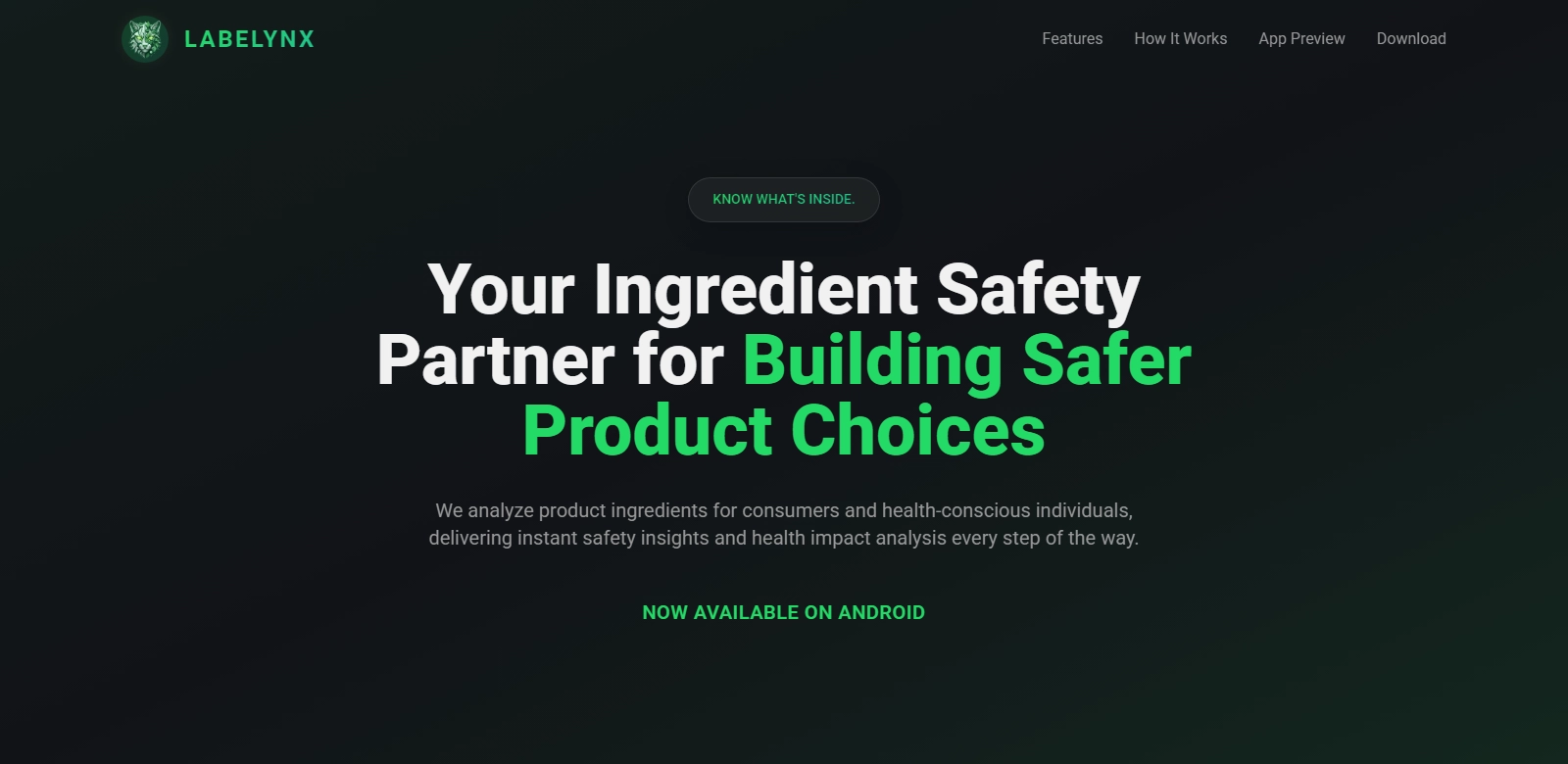 Labelynx - Ingredient Analyzer screenshort