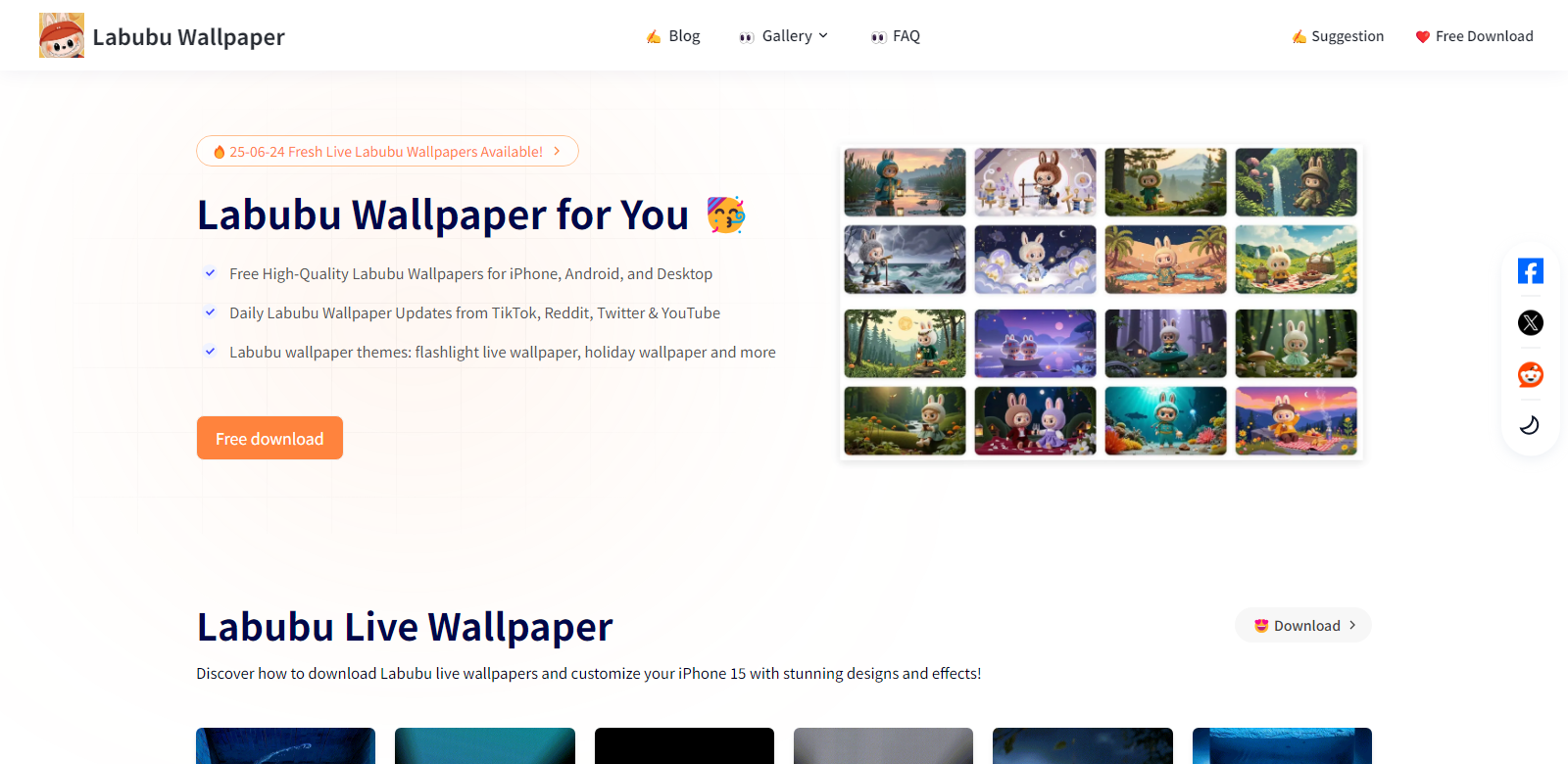 Labubu Wallpaper Store screenshot