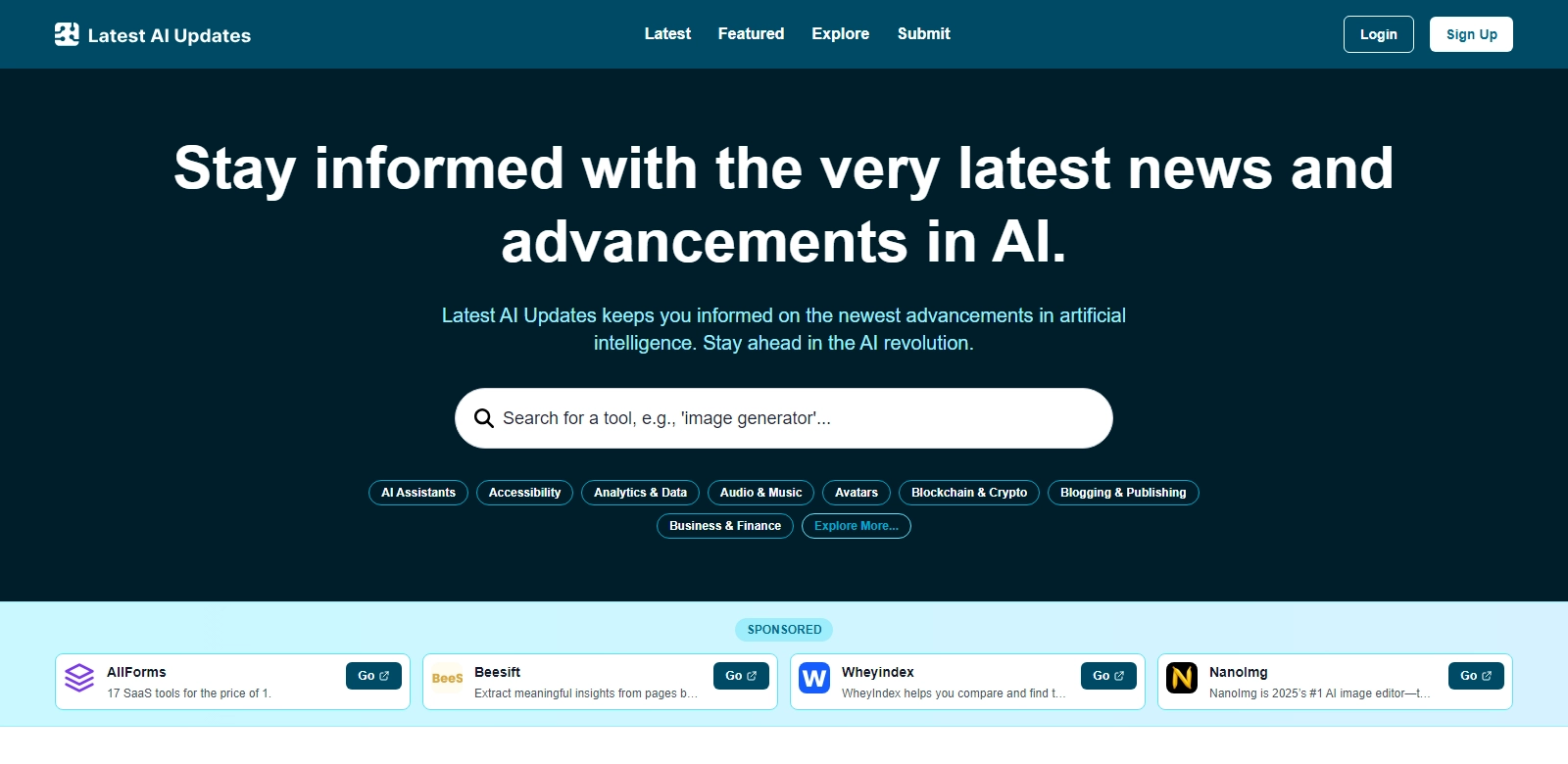 Latest AI Updates screenshort