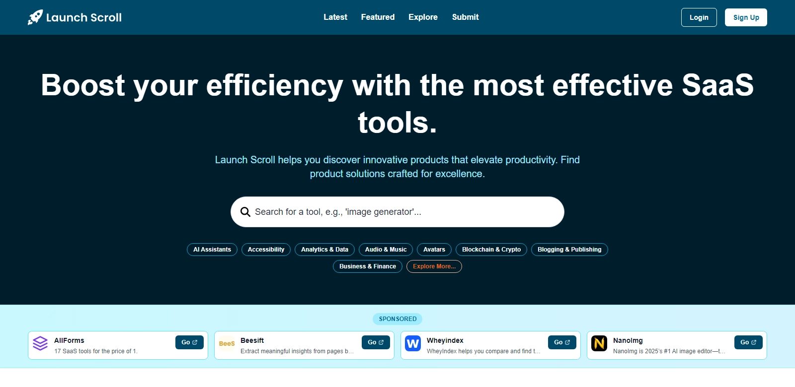 Launch Scroll screenshot