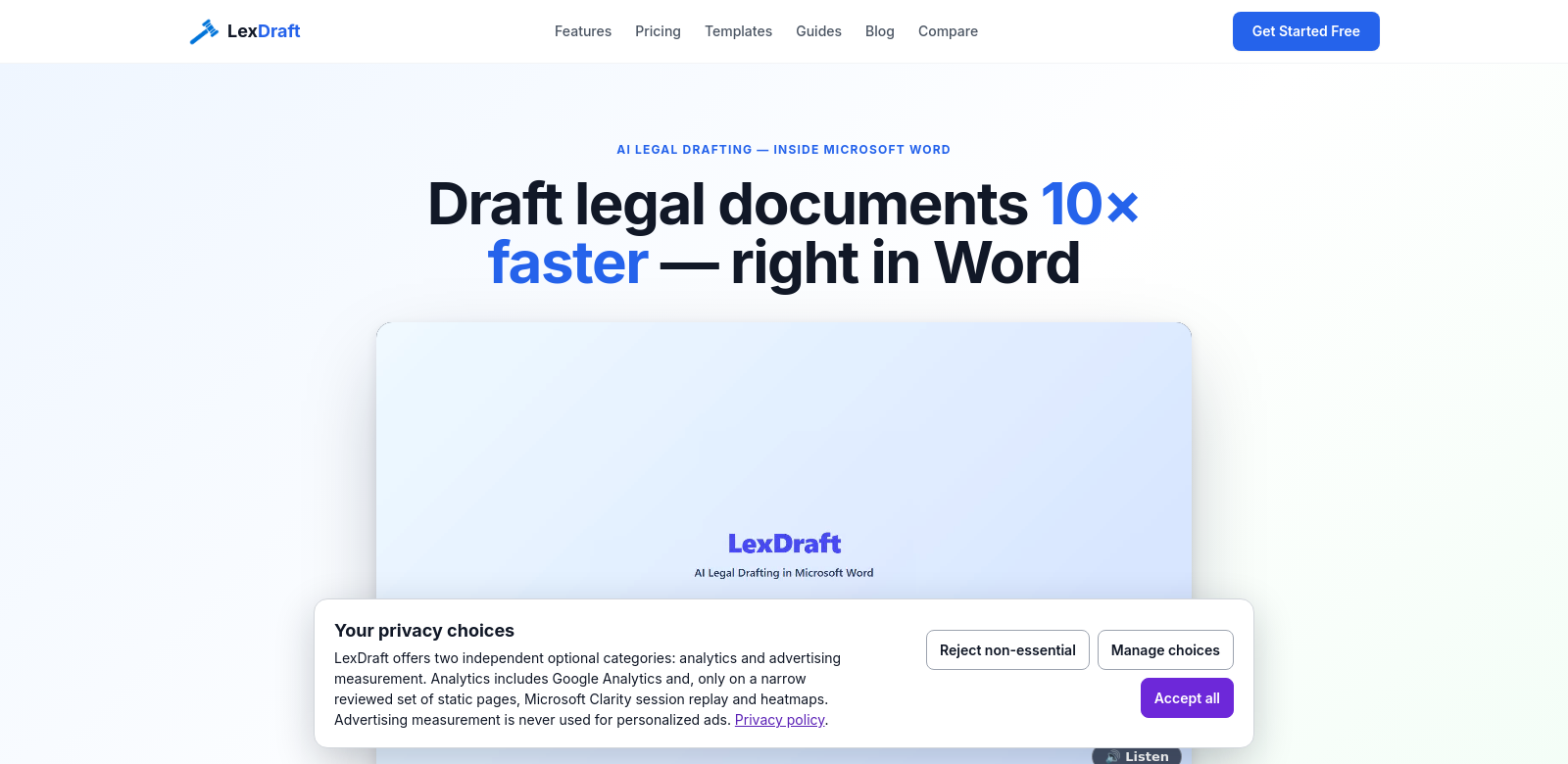 LexDraft AI screenshot