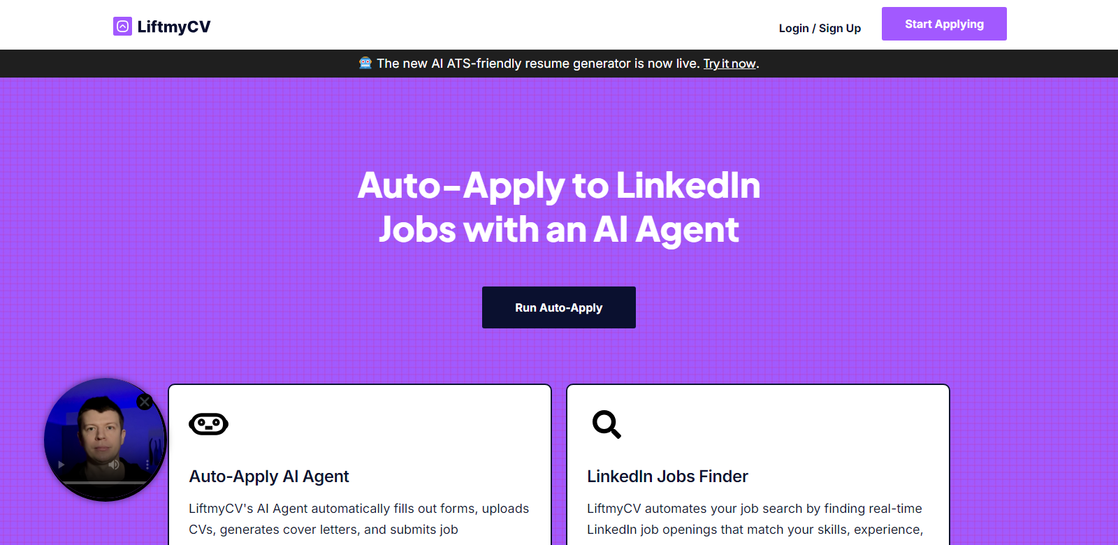 LiftmyCV screenshot
