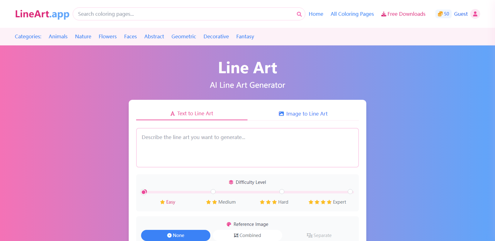 Line Art Generator screenshot