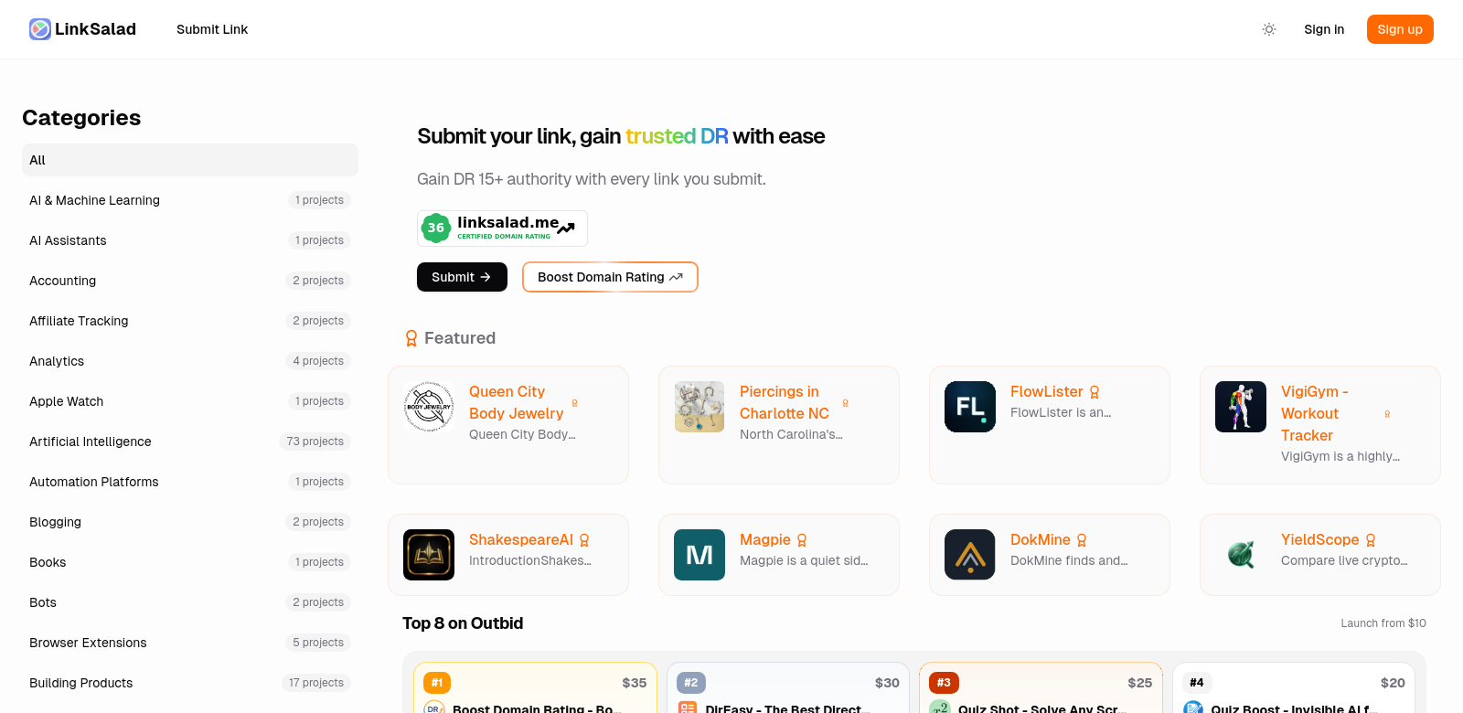 LinkSalad screenshot
