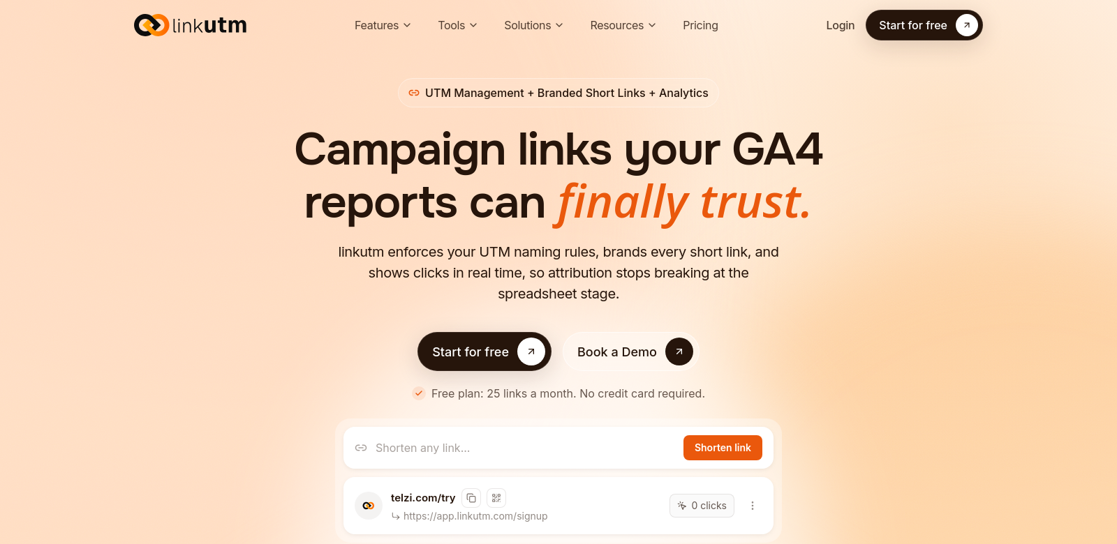 Linkutm screenshot