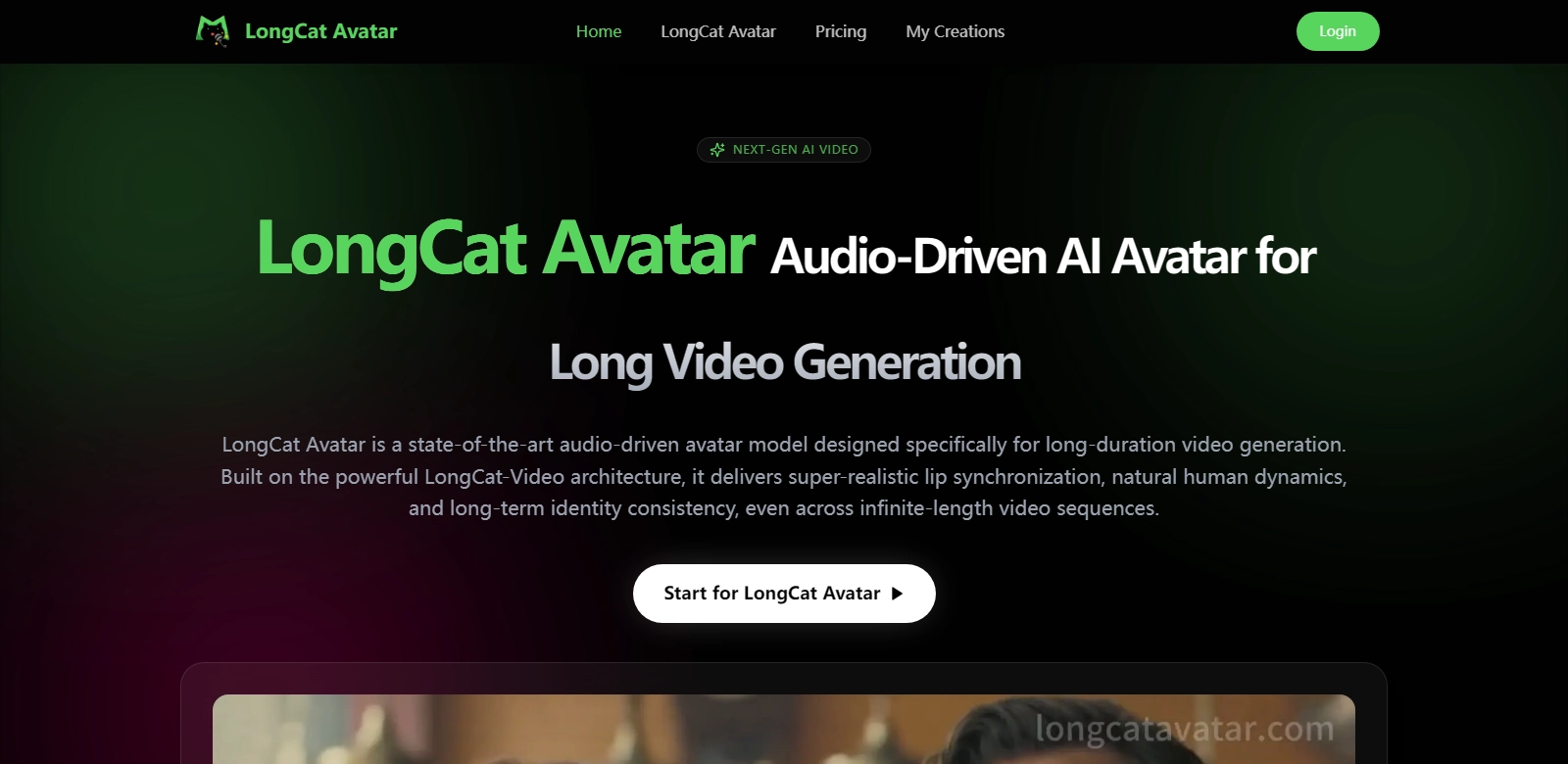 LongCat Video Avatar screenshort