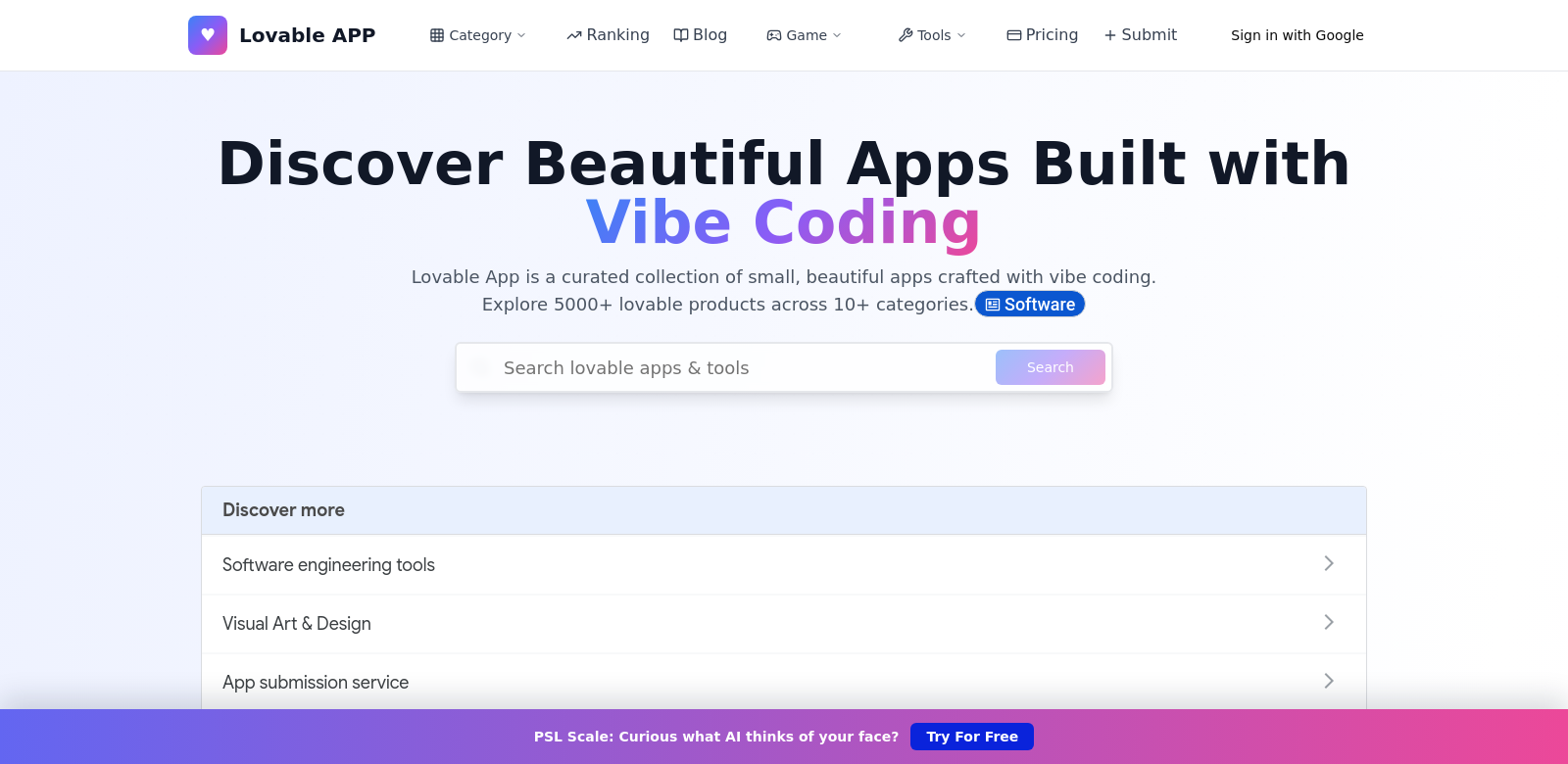 Lovable APP screenshot