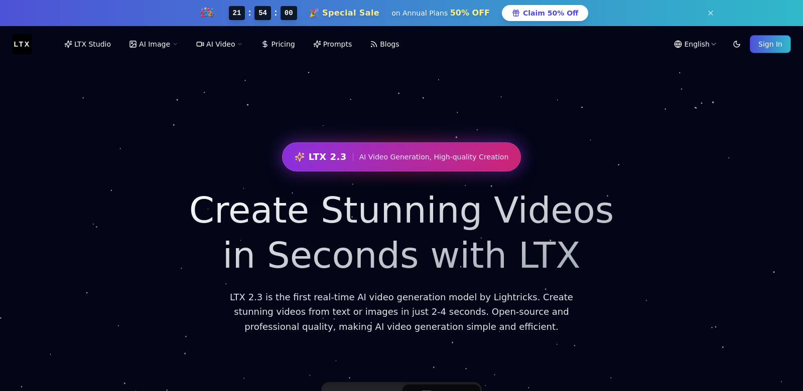 LTX Studio screenshot